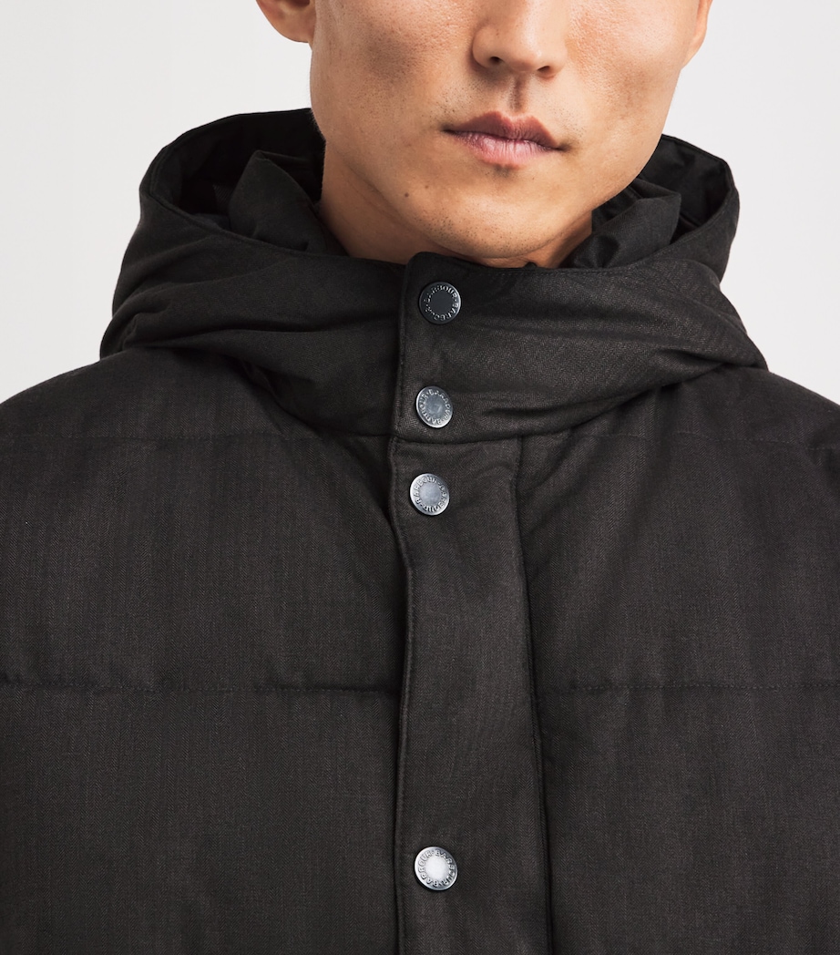 Padded Brampton Puffer Jacket CHRCOAL/MIDNIGHT OAK Image 6