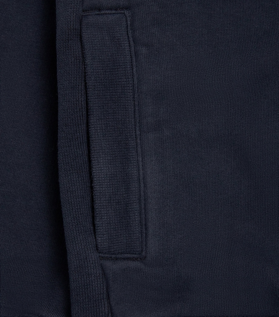 Cotton Badge Hoodie (4-14 Years) V0020NAVY BLUE Image 3