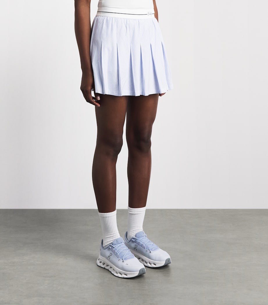 Varley Womens Toyah Skort Xenon Blue Pinstripe Image 4