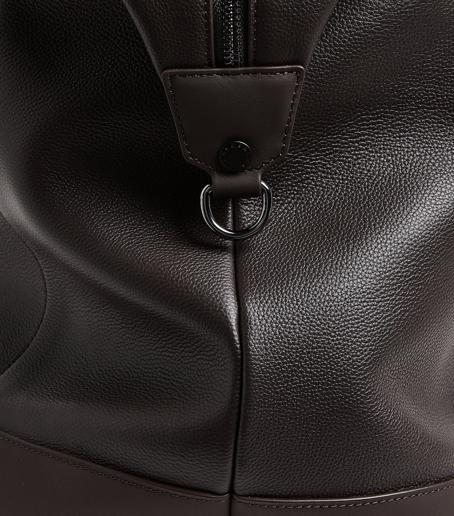 Paul & Shark Leather Logo Holdall Marrone Caffe Image 6