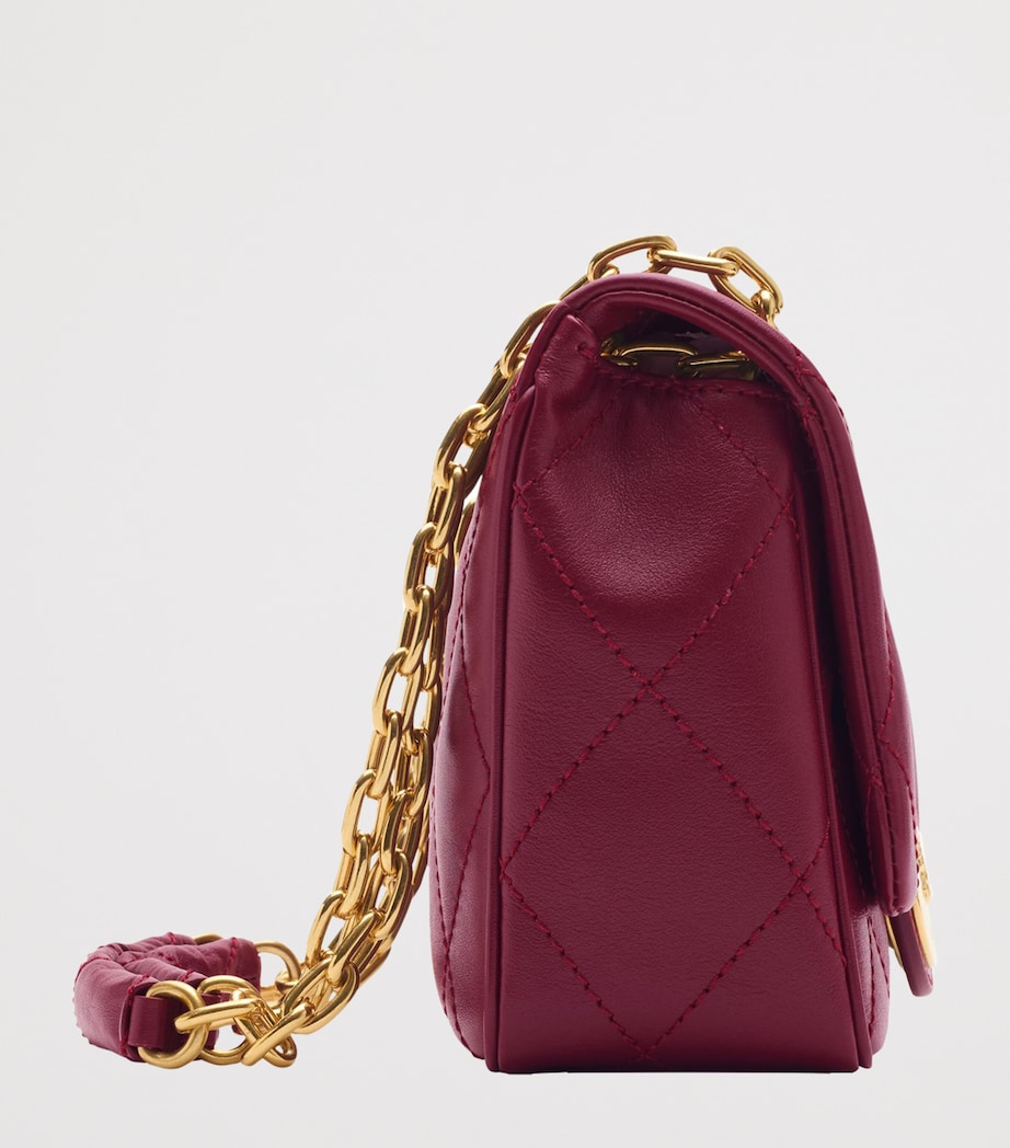 Small Calfskin Strand Shoulder Bag PUNNET Image 4