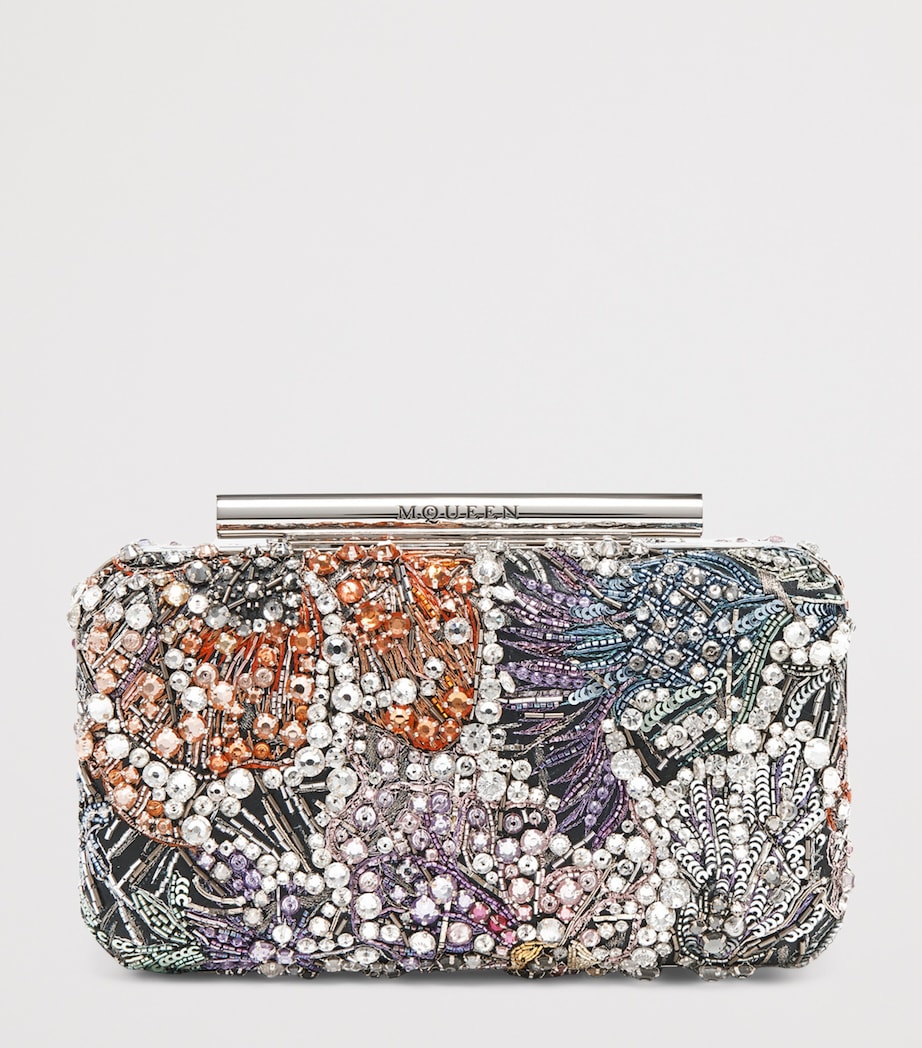 Leather T-Bar Box Clutch Bag 8490 Image 3