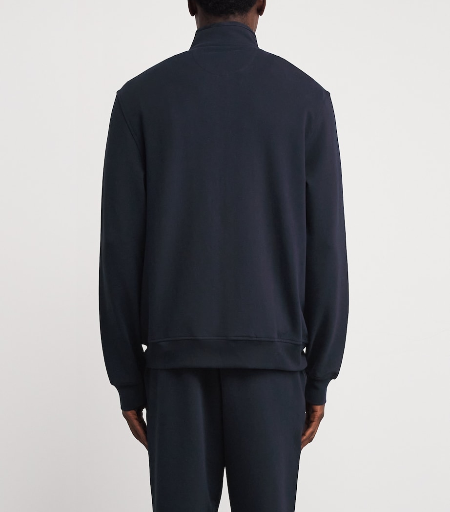 Jersey Zipped Sweatshirt 01 BLUE NAVY Image 4