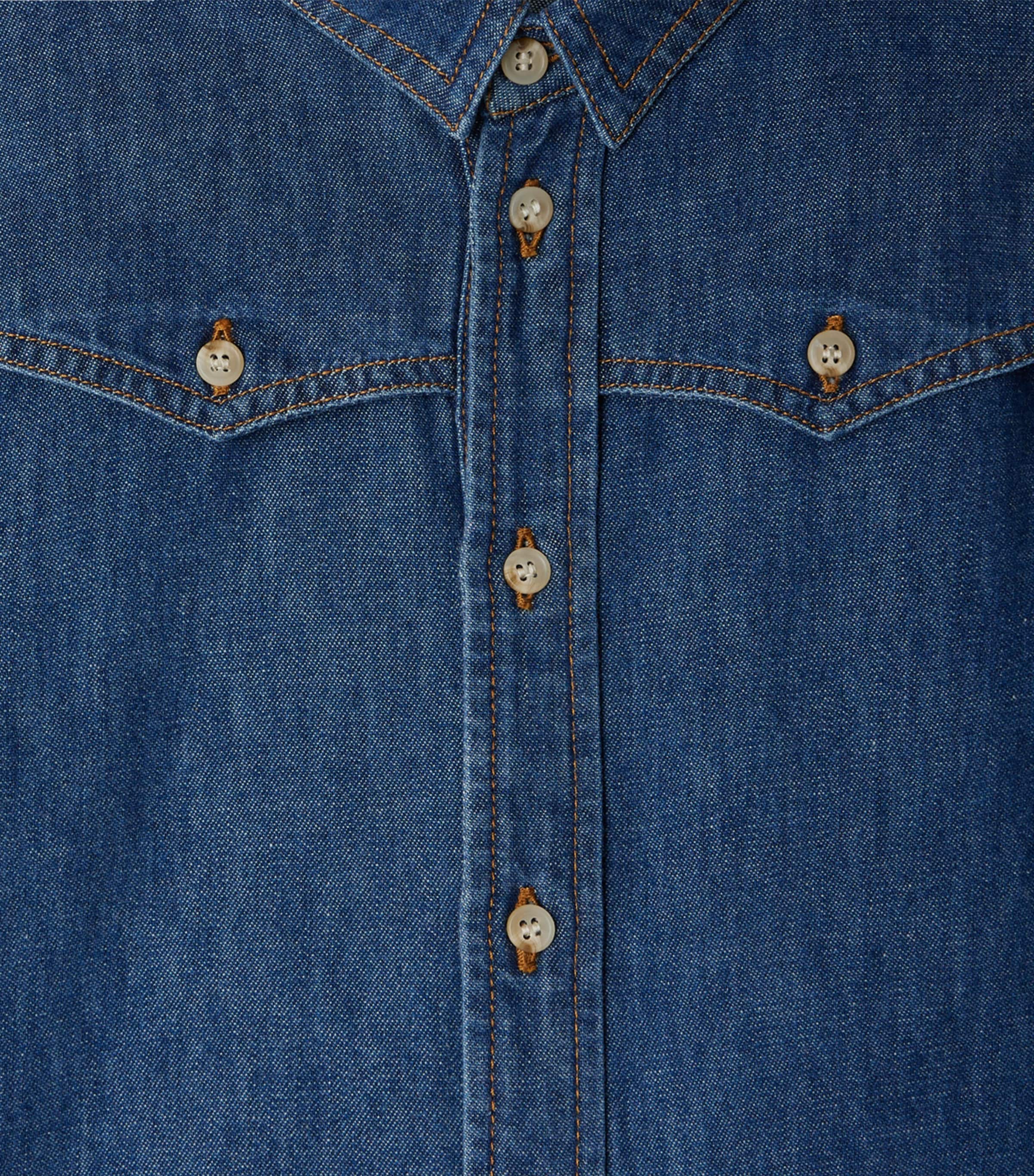 Denim Jared Shirt (4-8 Years) JEAN CLAIR Image 3