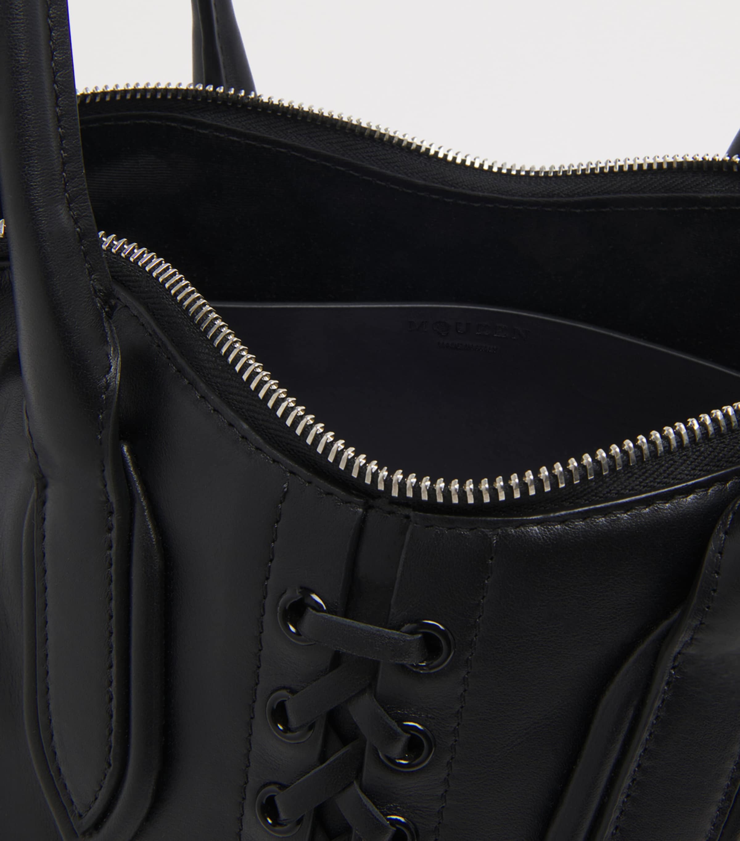 Leather Manta Top-Handle Bag 1000 Image 6
