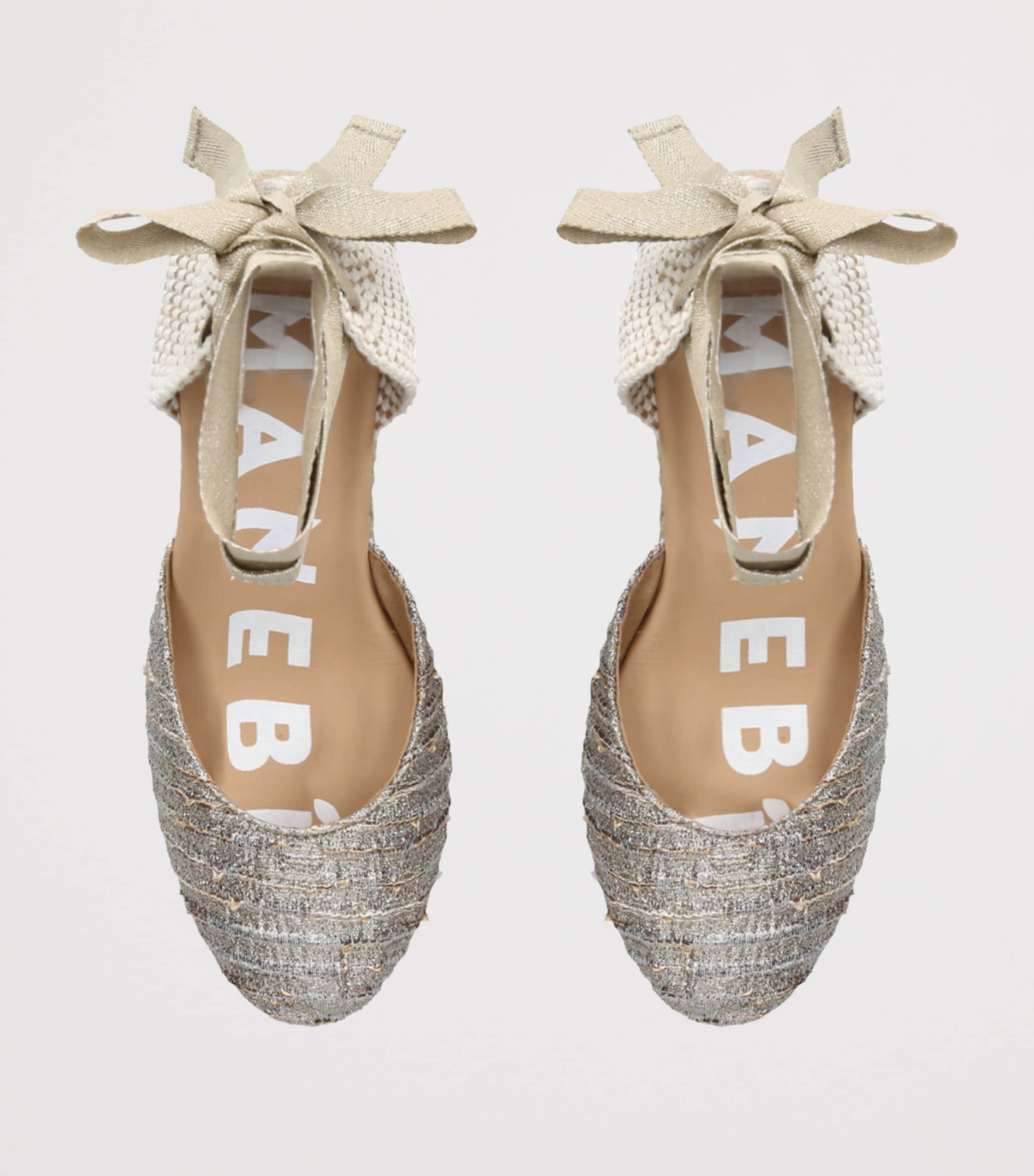 Hamptons Wedge Espadrilles 80 GOLD COMB Image 4