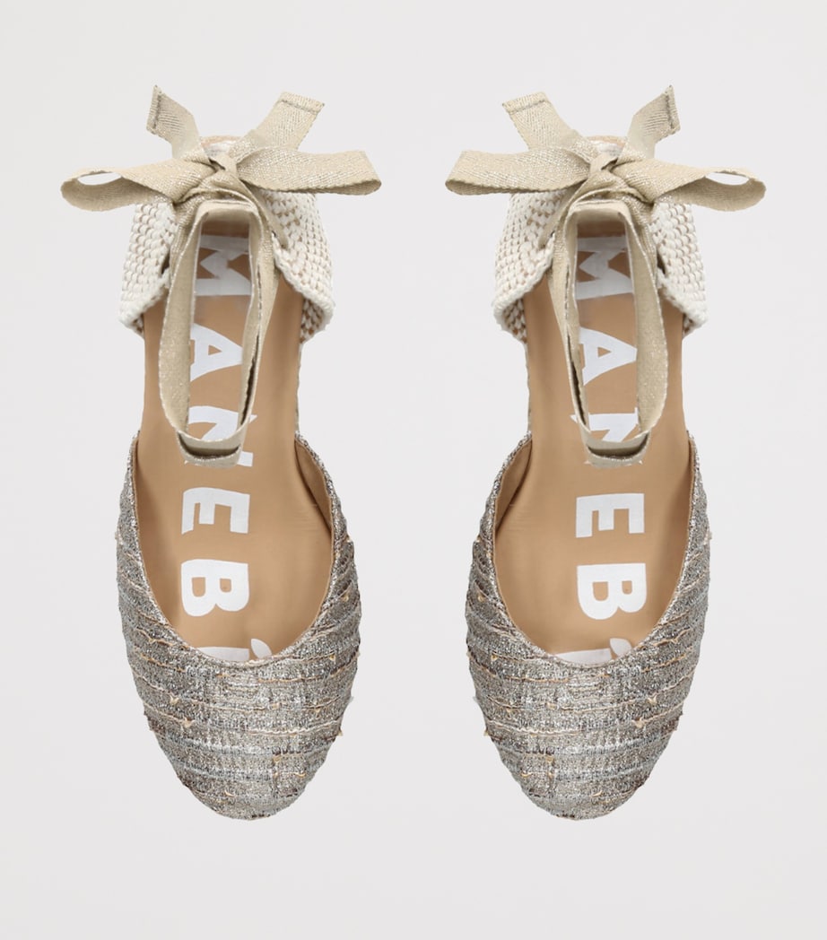 Hamptons Wedge Espadrilles 80 GOLD COMB Image 4