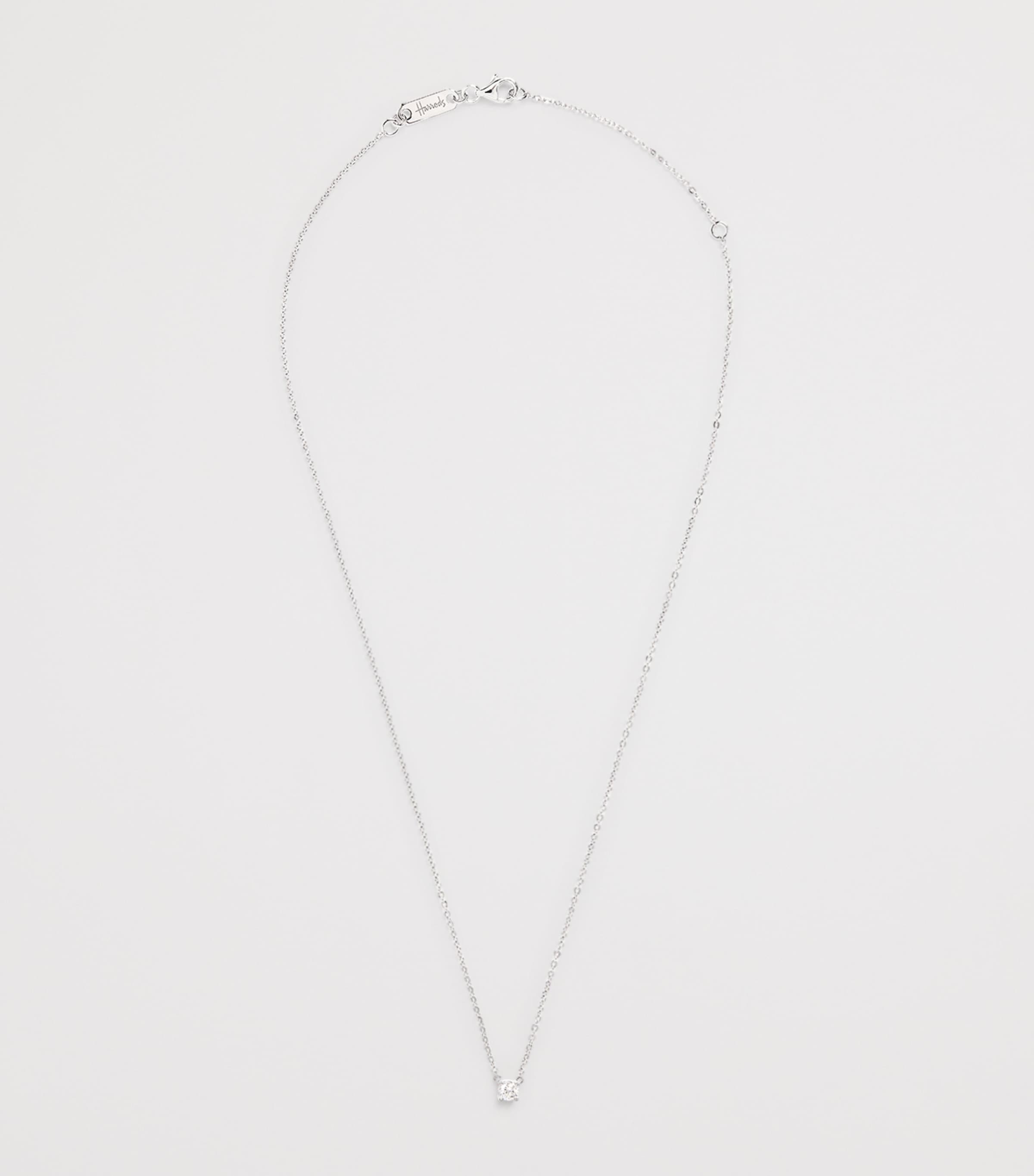 White Gold and Diamond Pendant Necklace (0.25ct) WHITE GOLD Image 3