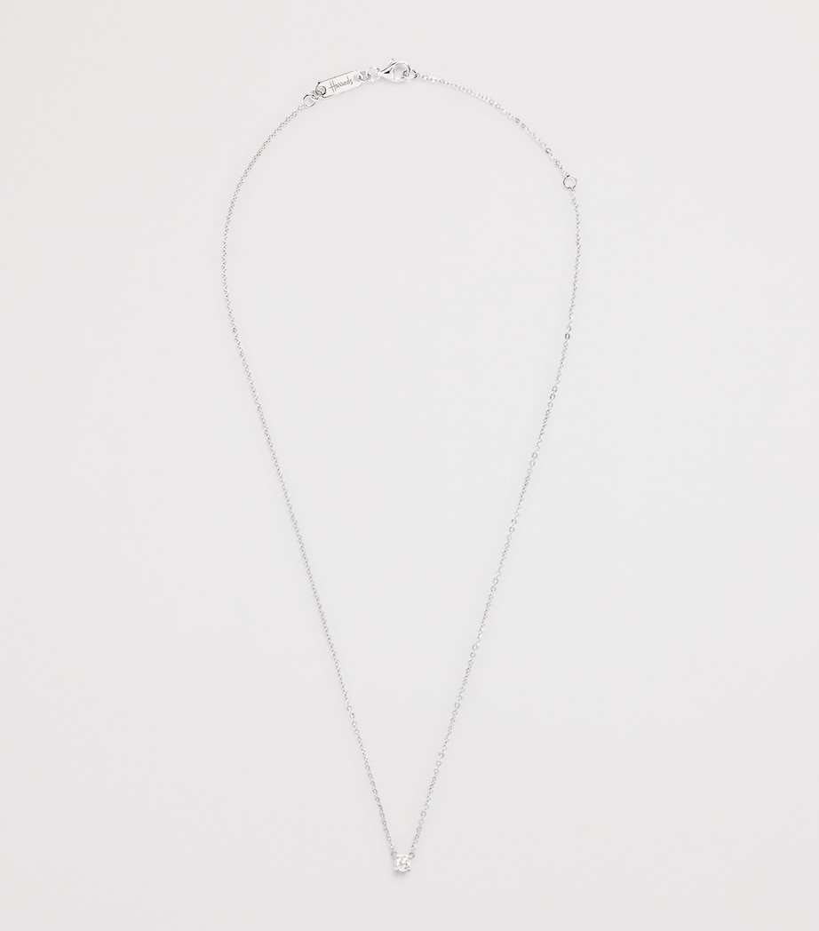 White Gold and Diamond Pendant Necklace (0.25ct) WHITE GOLD Image 3