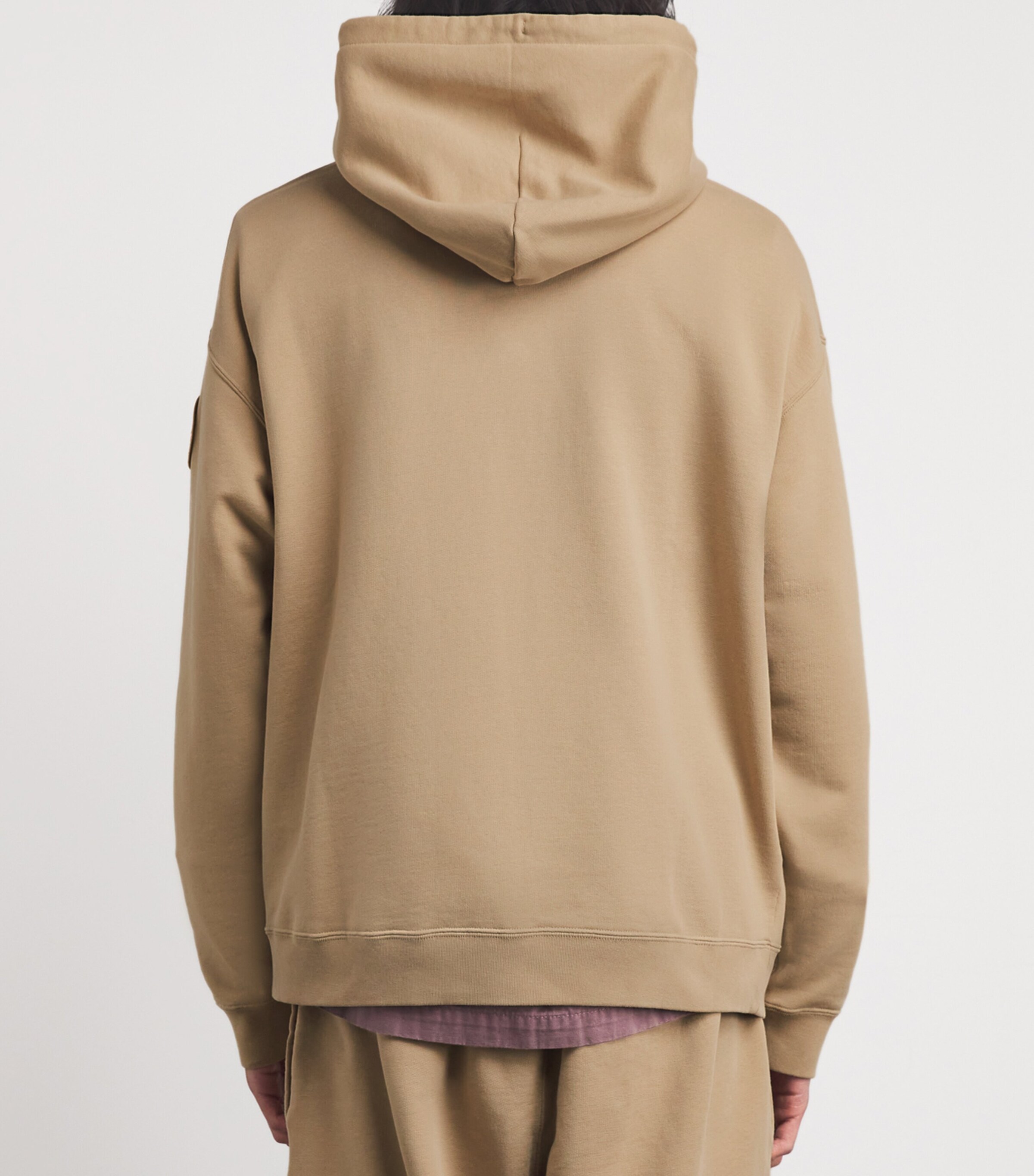 Canada Goose Mens Organic Cotton Tonal Rove Hoodie Ecru Beige Image 4