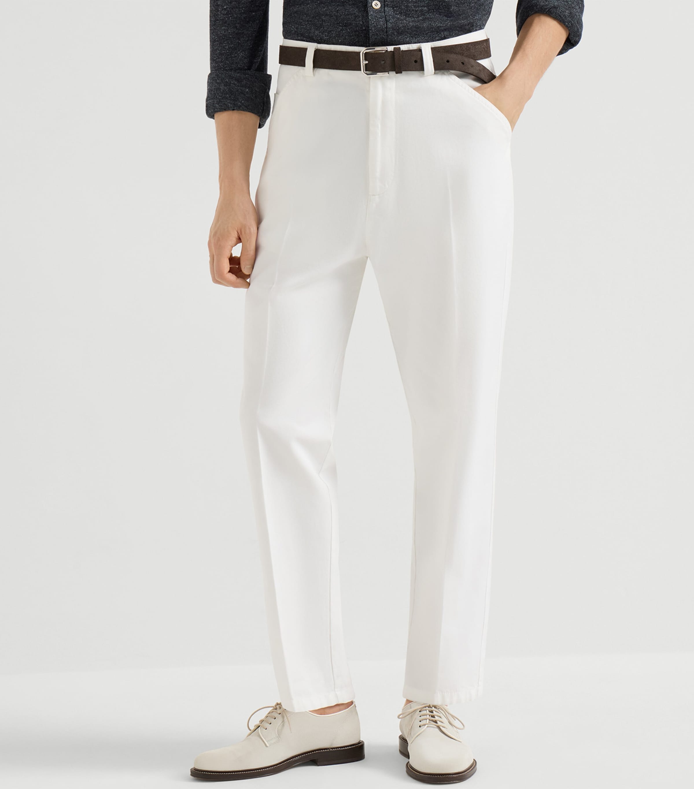 Cotton Gabardine Tailored Trousers C2200 Image 2