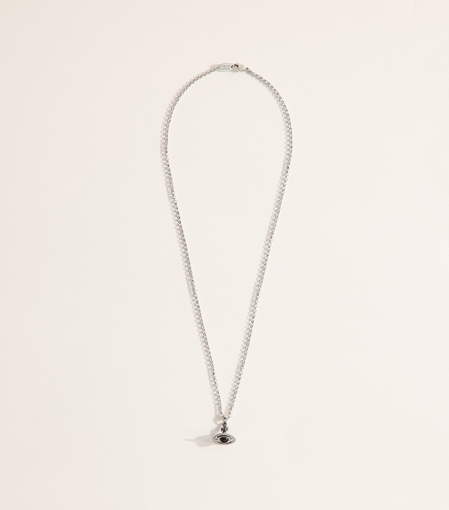 Vivienne Westwood New Petite Orb Necklace Oxi Slv/pl/sncr Image 3