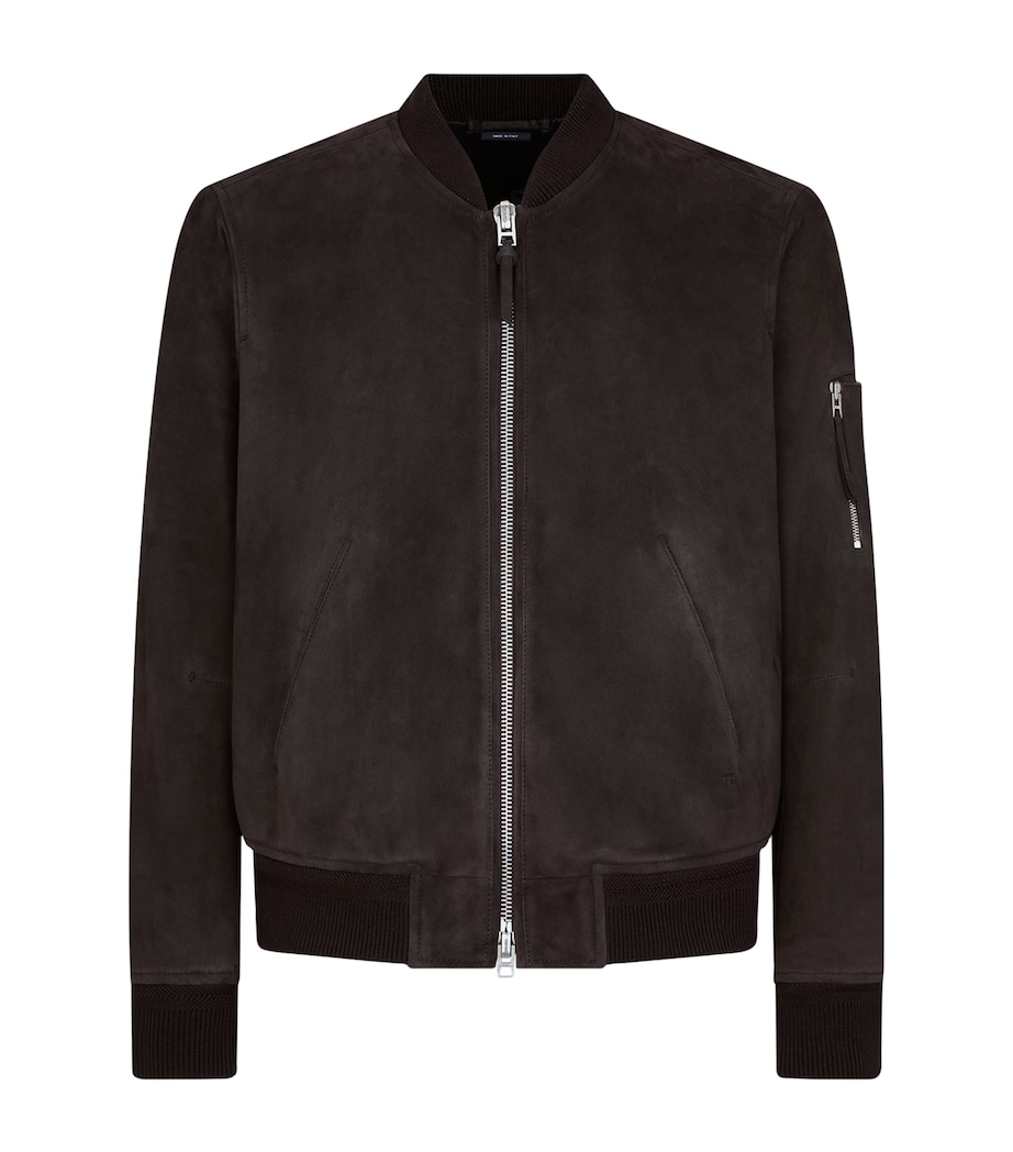 Leather Bomber Jacket ECJ Image 1