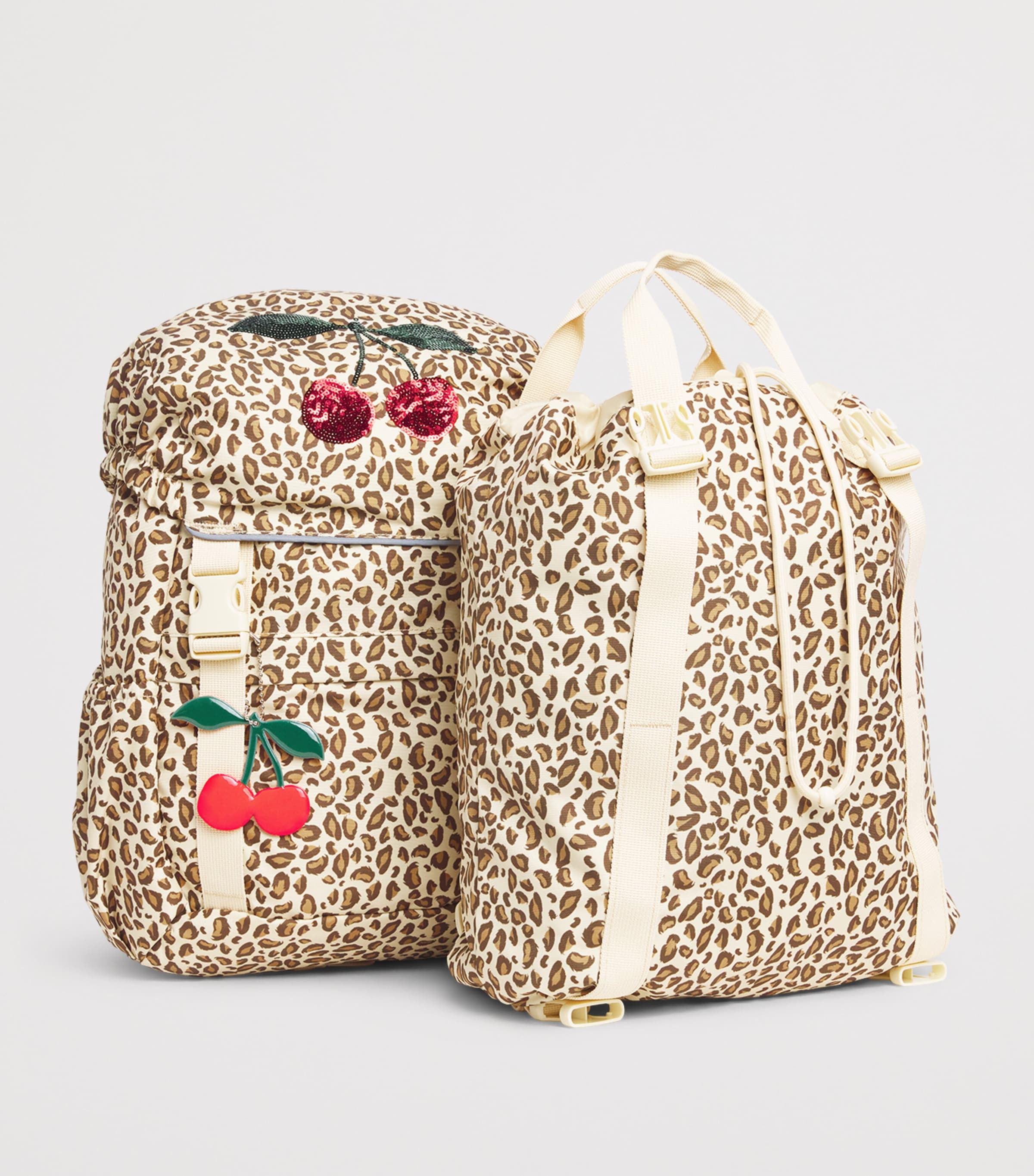KONGES SLOJD Leopard Print Clover Backpack Image 3
