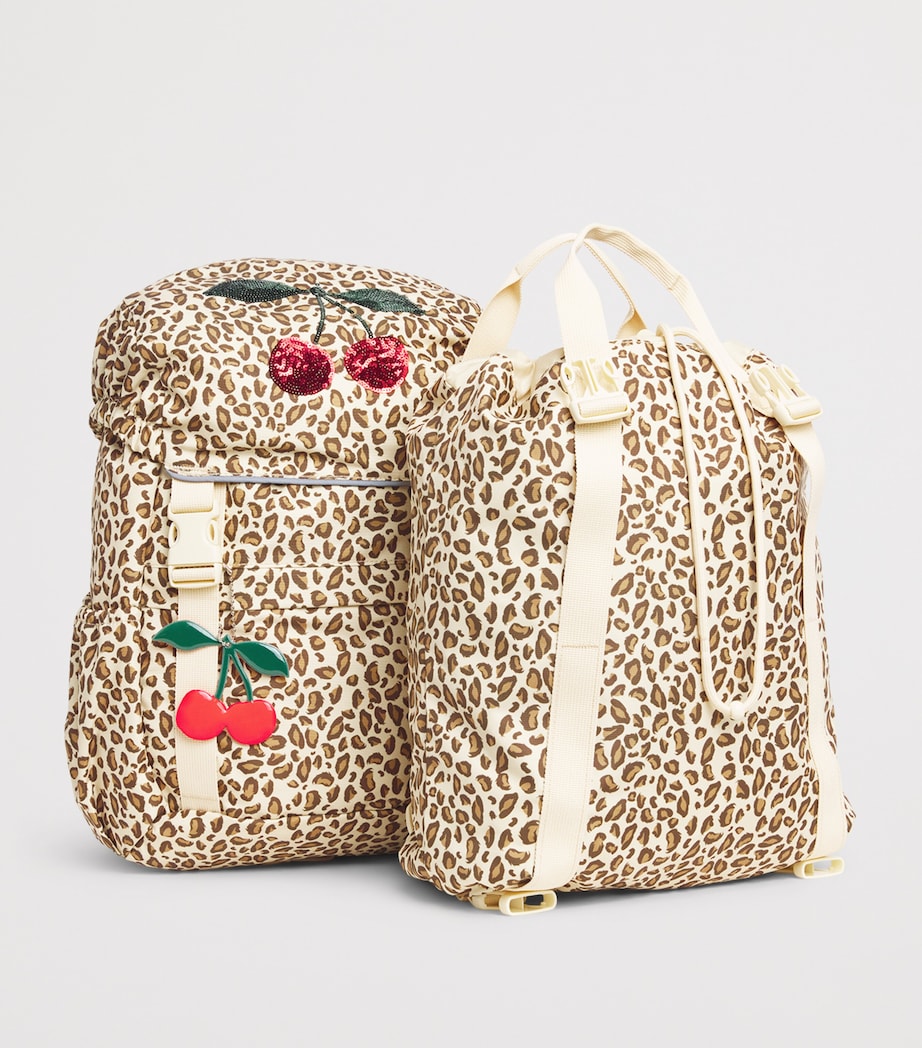KONGES SLOJD Leopard Print Clover Backpack Image 3