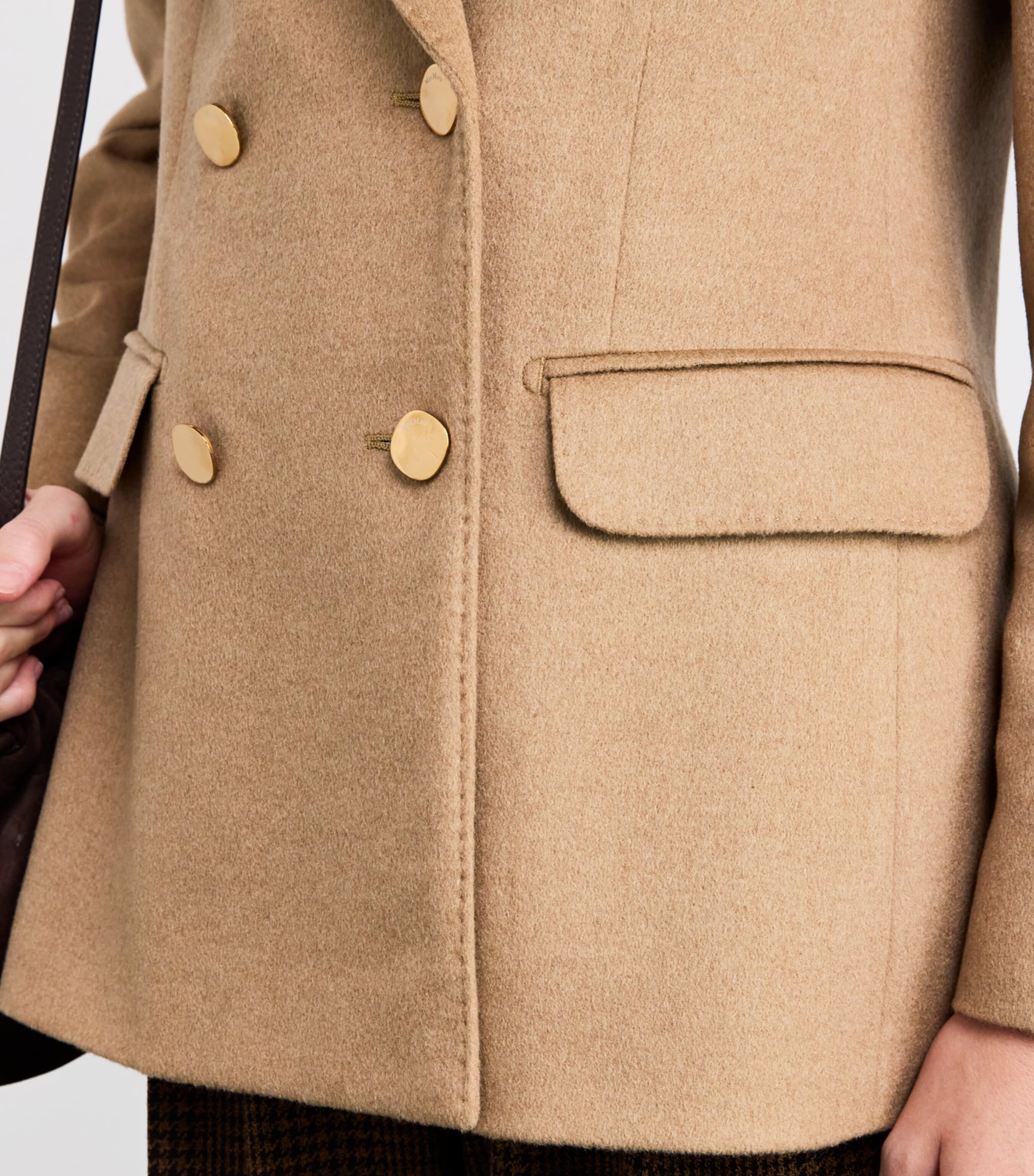 Camel Hair Sartoriale Double-Breasted Blazer CAMEL Image 6