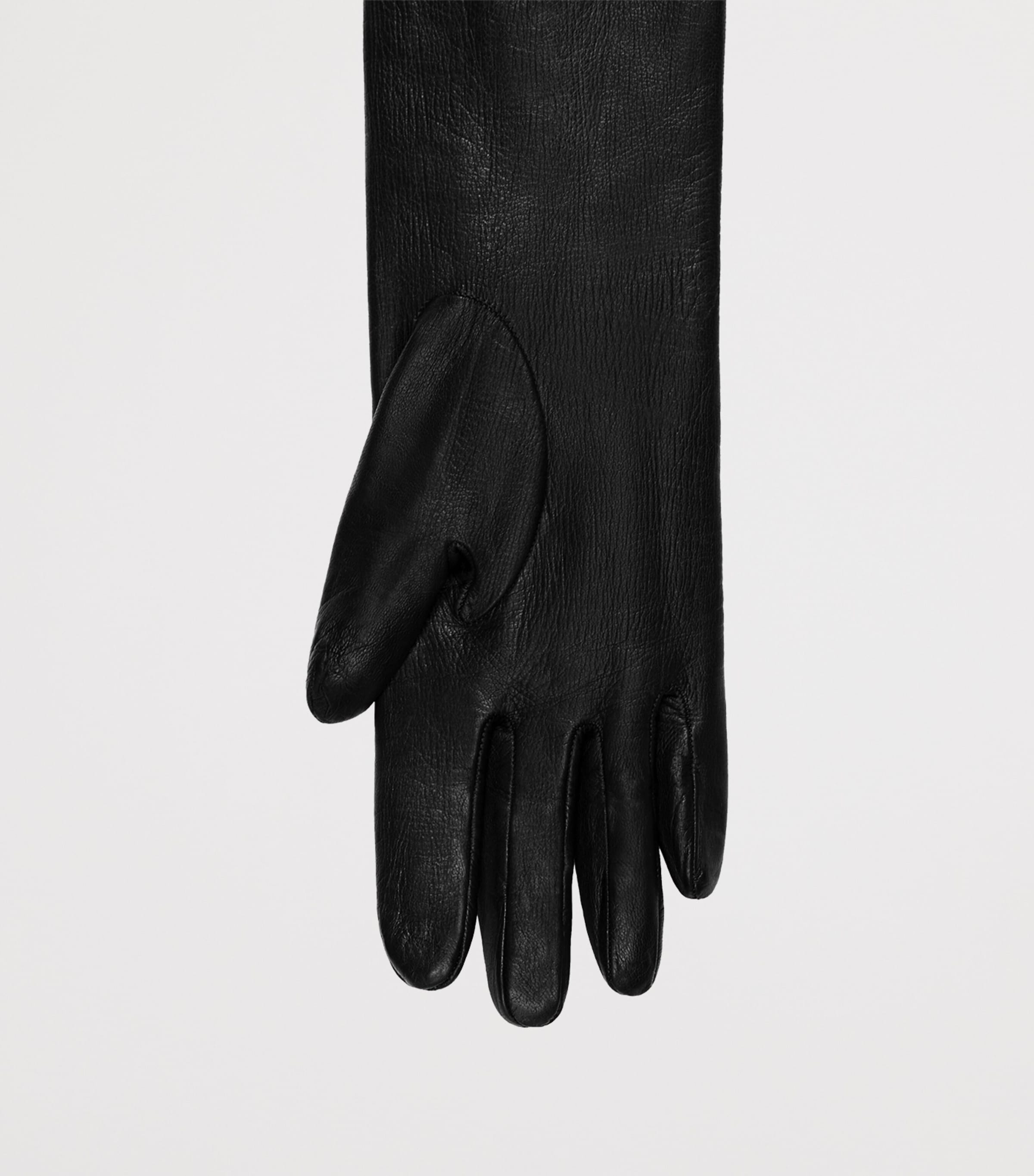 Lambskin Long Gloves BLACK Image 2
