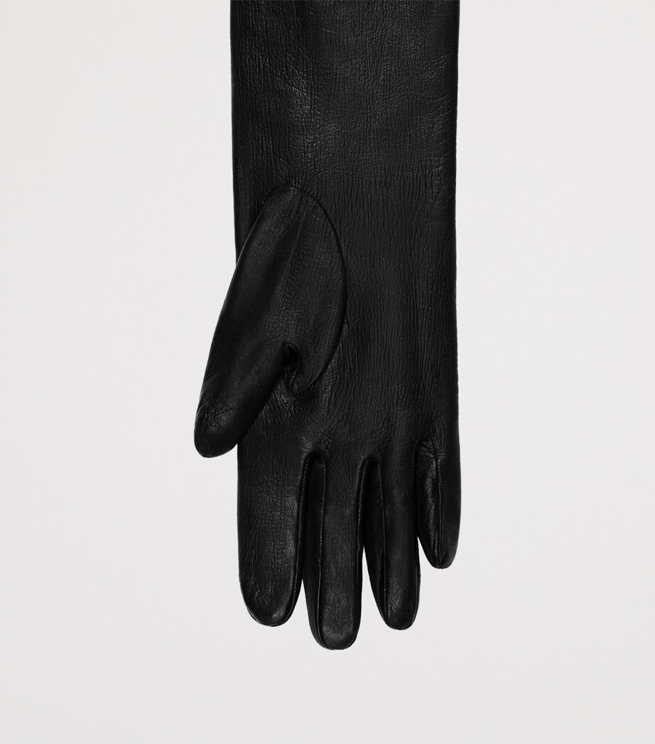 Lambskin Long Gloves BLACK Image 2