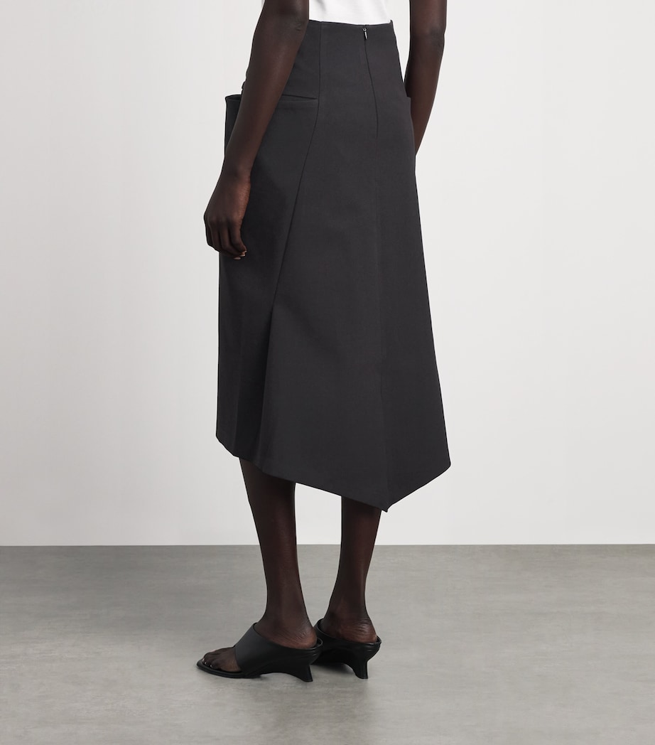 Source Unknown Womens Faux-Layer Paloma Midi Skirt Bk Image 4