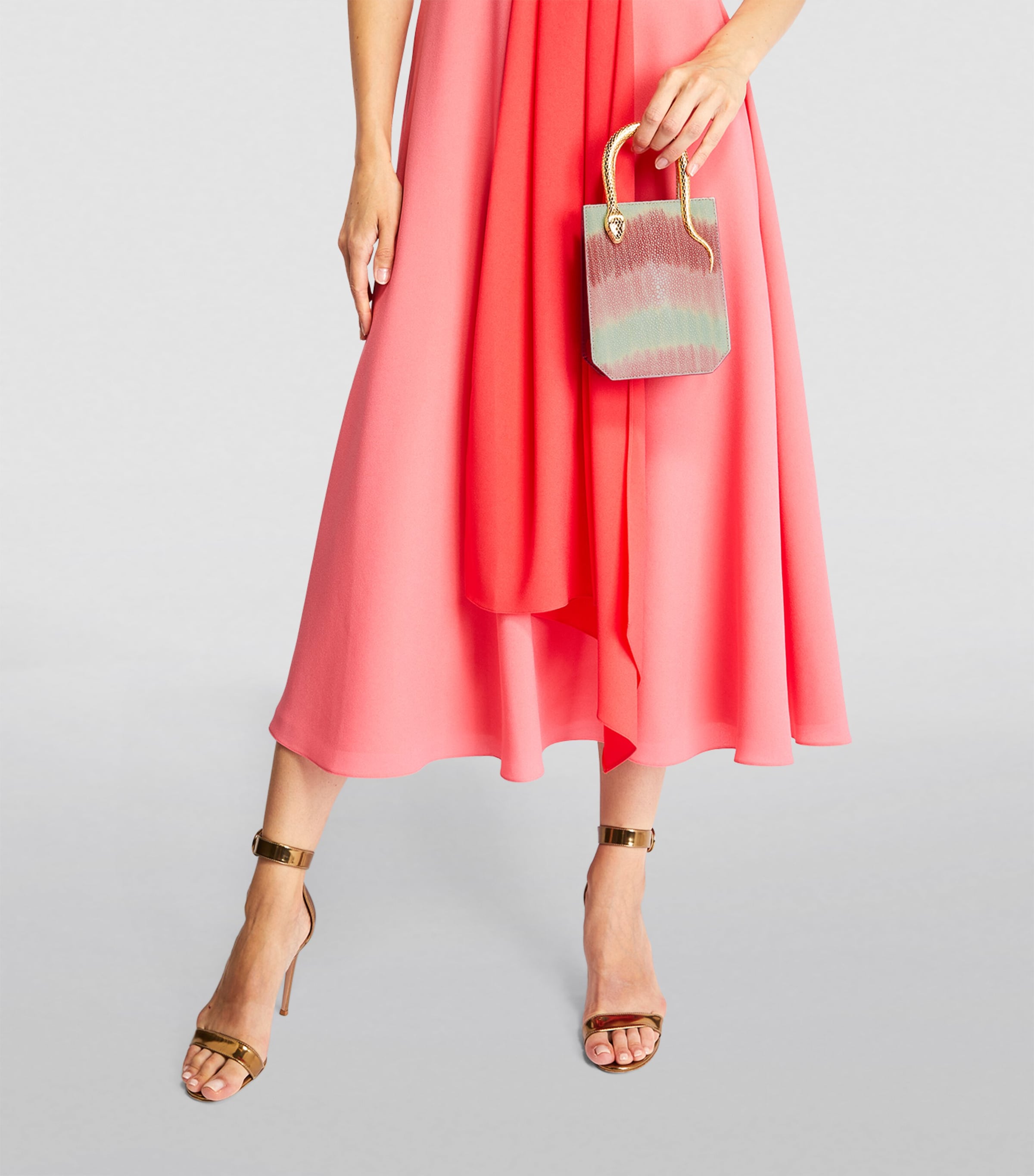 Galuchat Leather Serpentine Cross-Body Bag MULTICOLOR Image 4