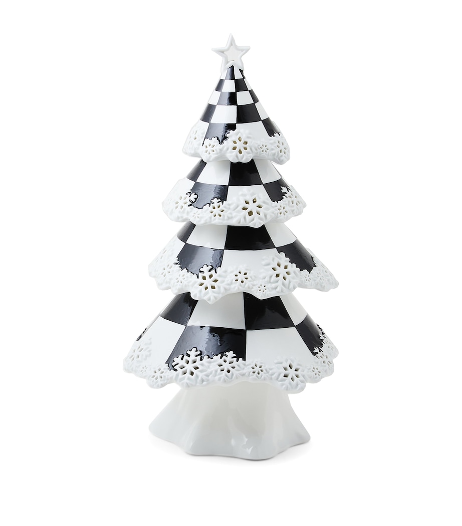 Porcelain Courtly Illuminated Tree BLACK Image 1