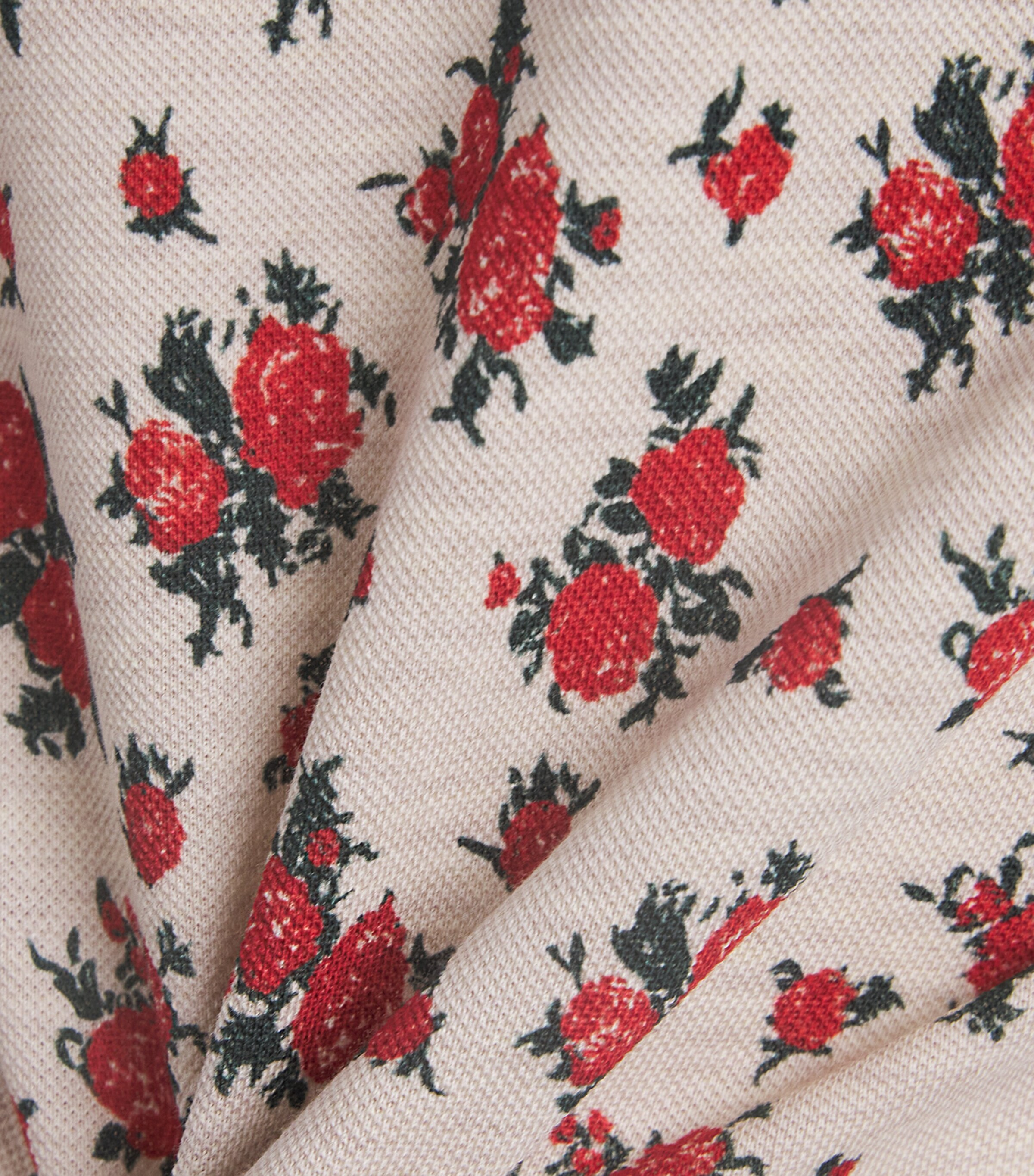 Vivienne Westwood Mens Cotton Floral Print Polo Shirt Roses Image 6