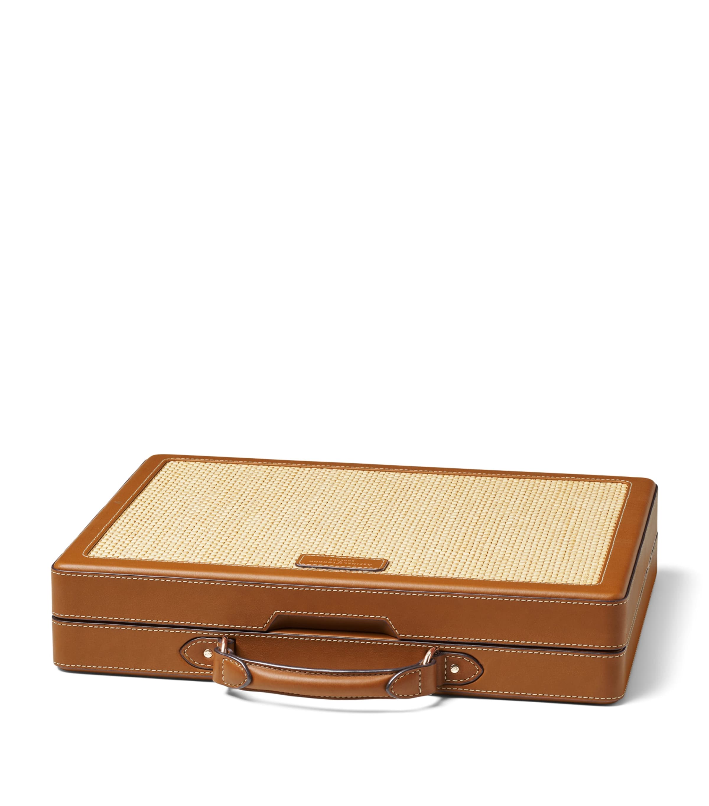 Leather and Raffia Backgammon Set NEUTRAL Image 2