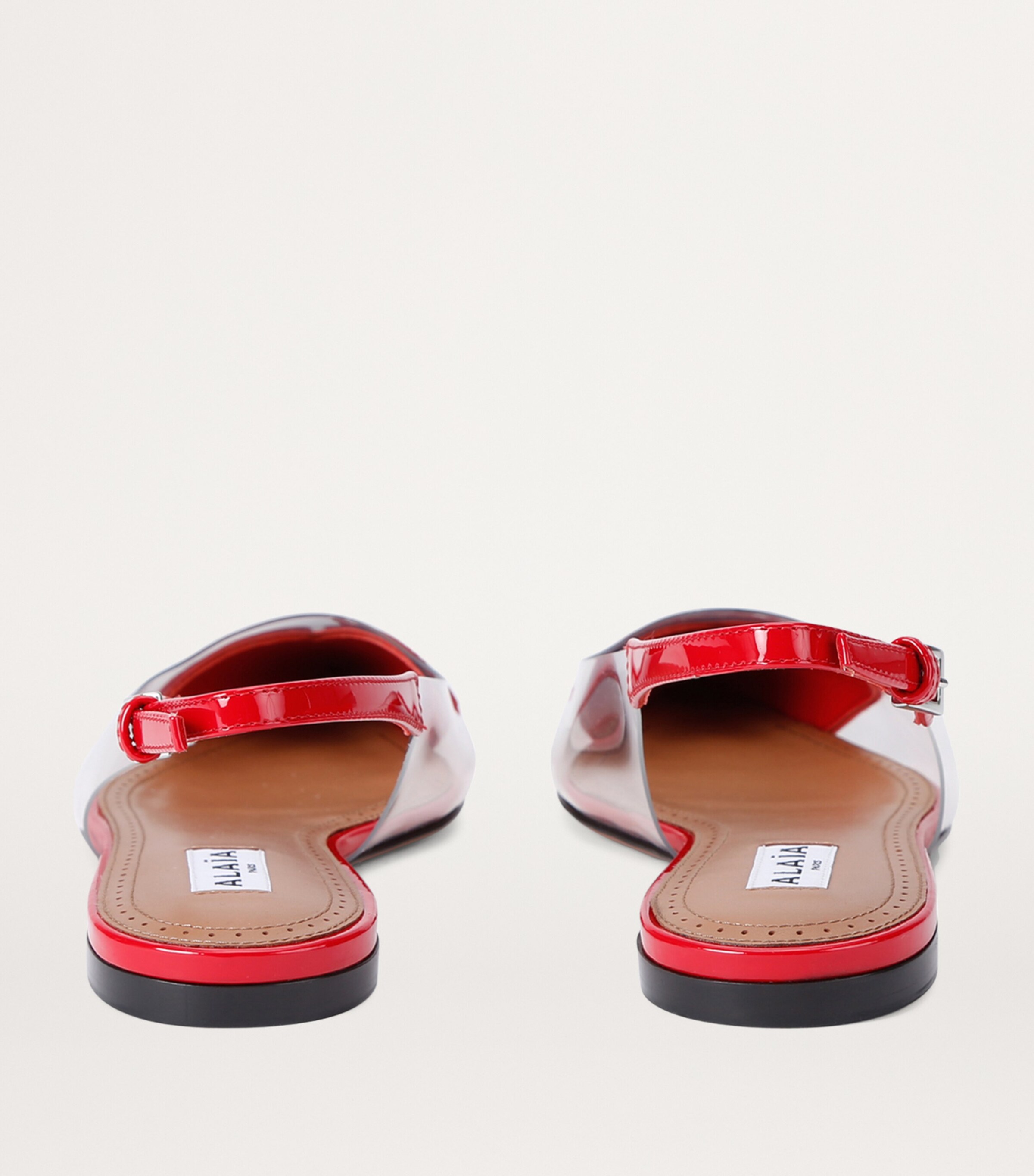 Alaïa Le Coeur Slingback Flats Red Image 2