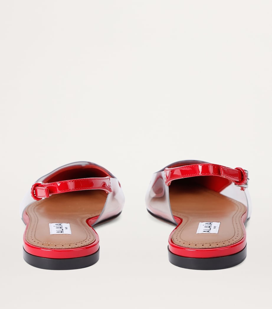 Alaïa Le Coeur Slingback Flats Red Image 2