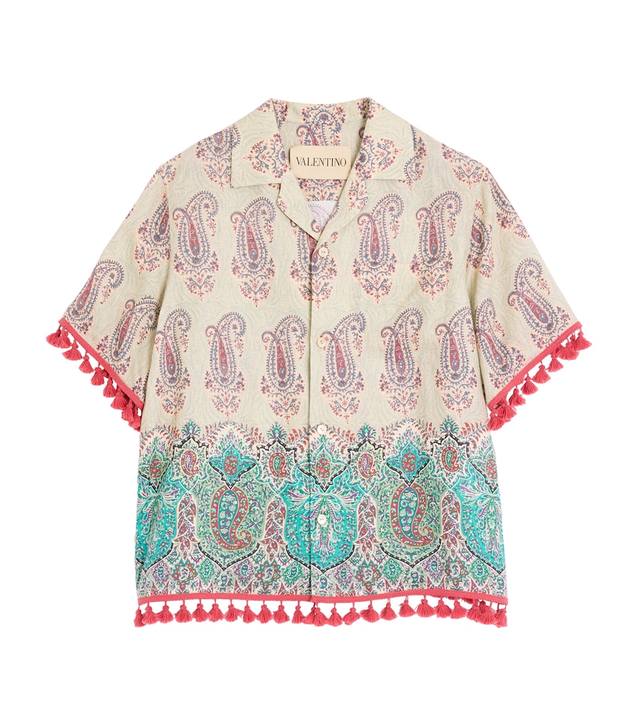 Linen Voyage Imaginaire Bowling Shirt DRG Image 1