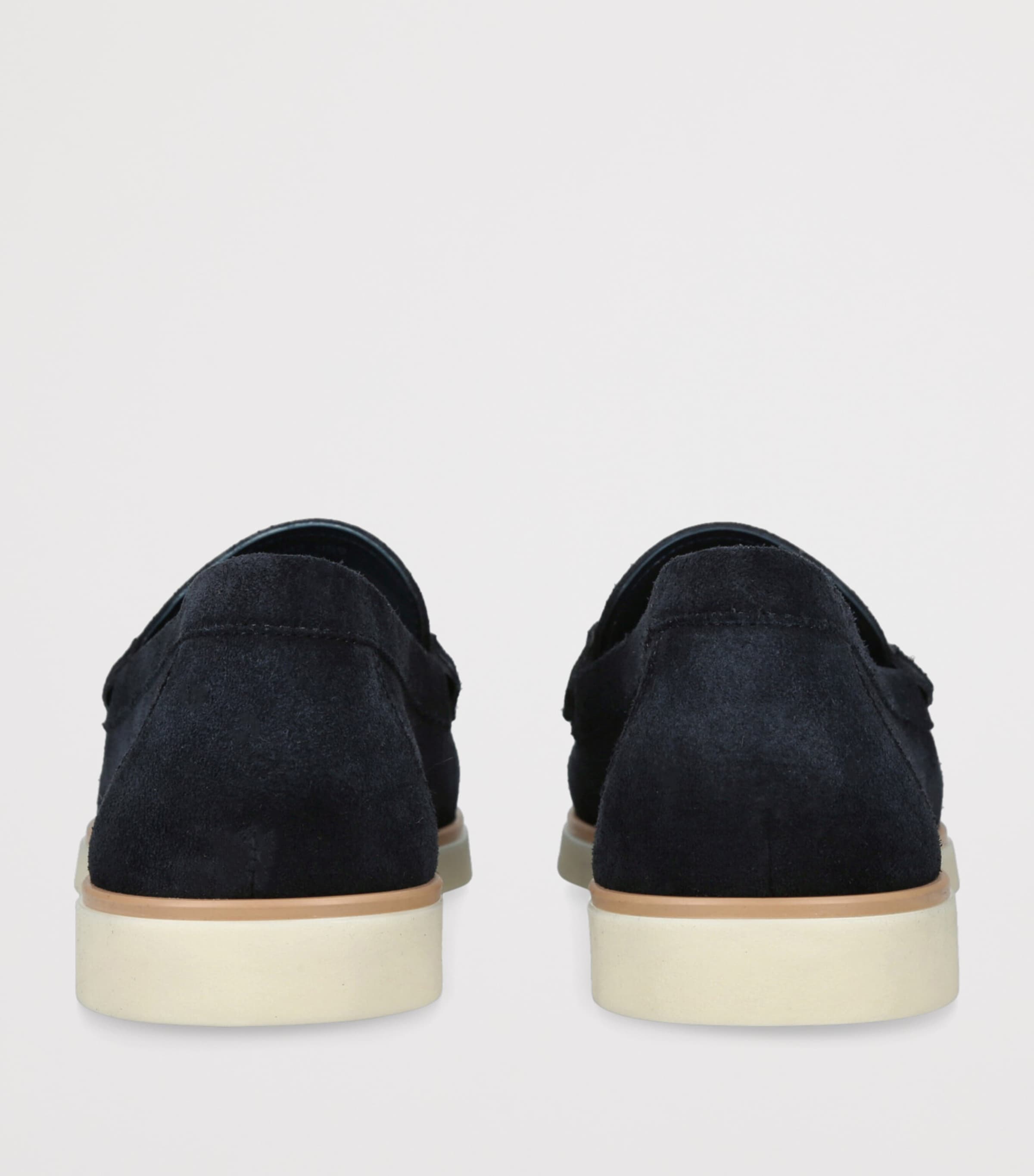 Suede Horsebit Loafers NAVY Image 2