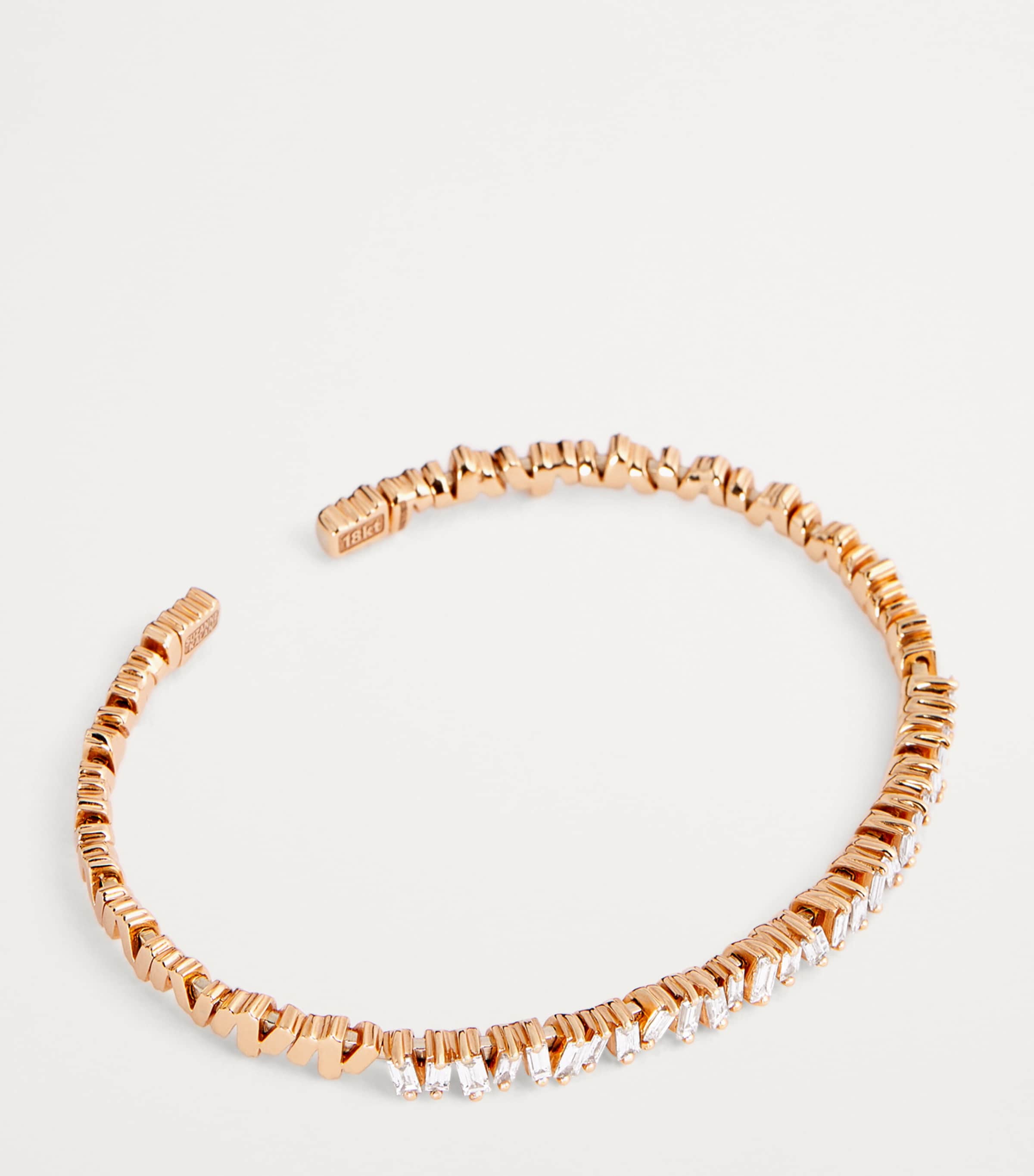 Rose Gold and Diamond Classic Bangle 18K RG/WD Image 4