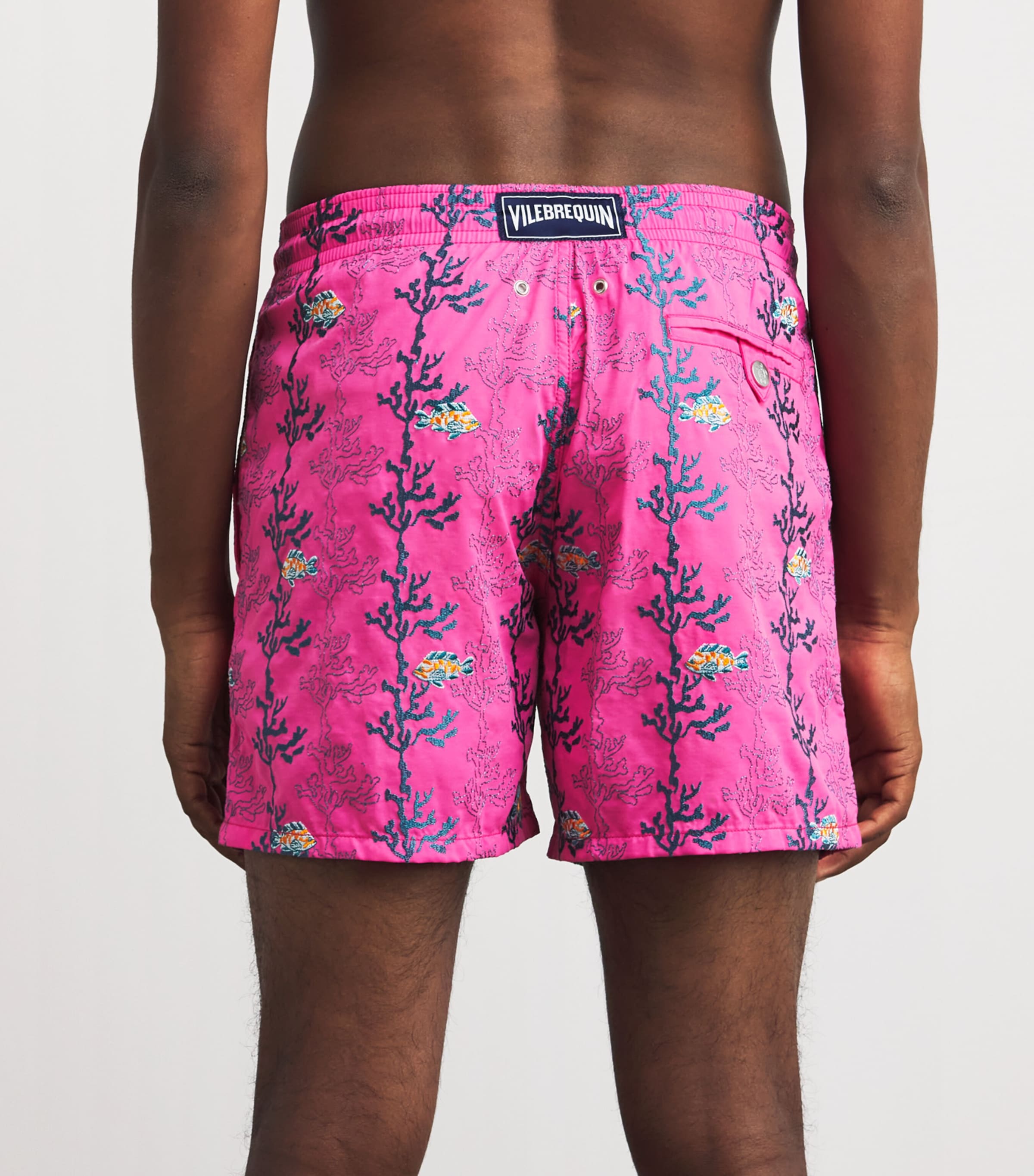 Embroidered Seaweed Swim Shorts 167BOUGAINVILLIER Image 3