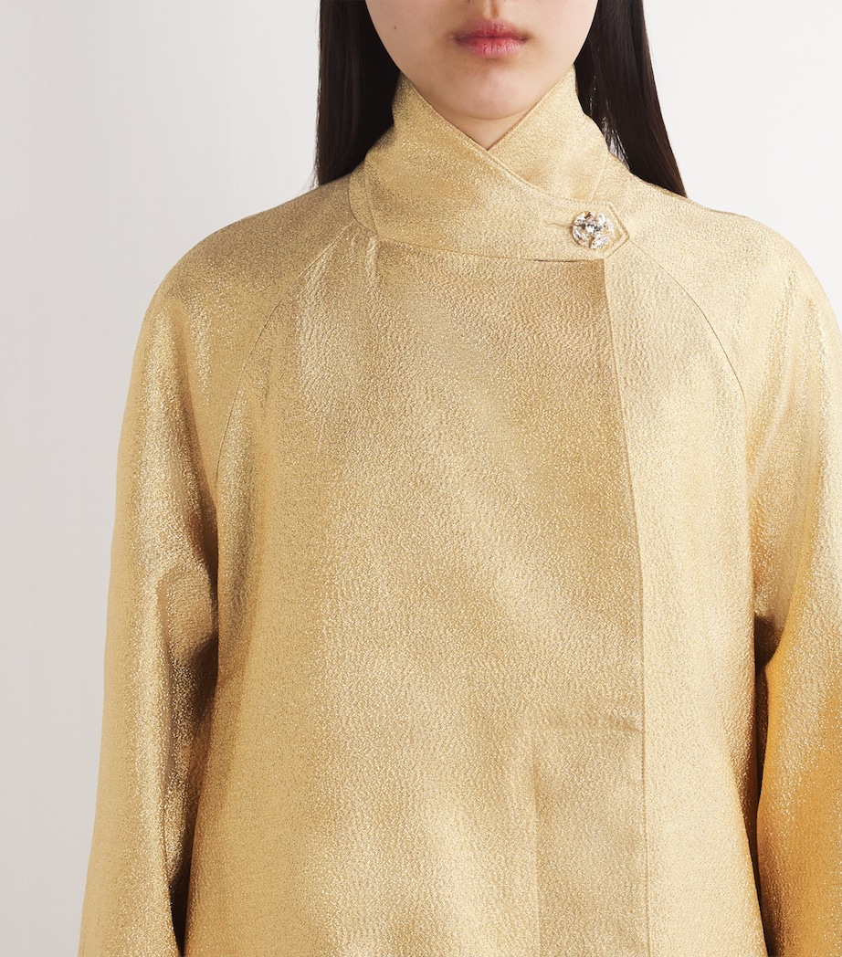 Lamé A-Line Gown 5 / GOLD Image 6