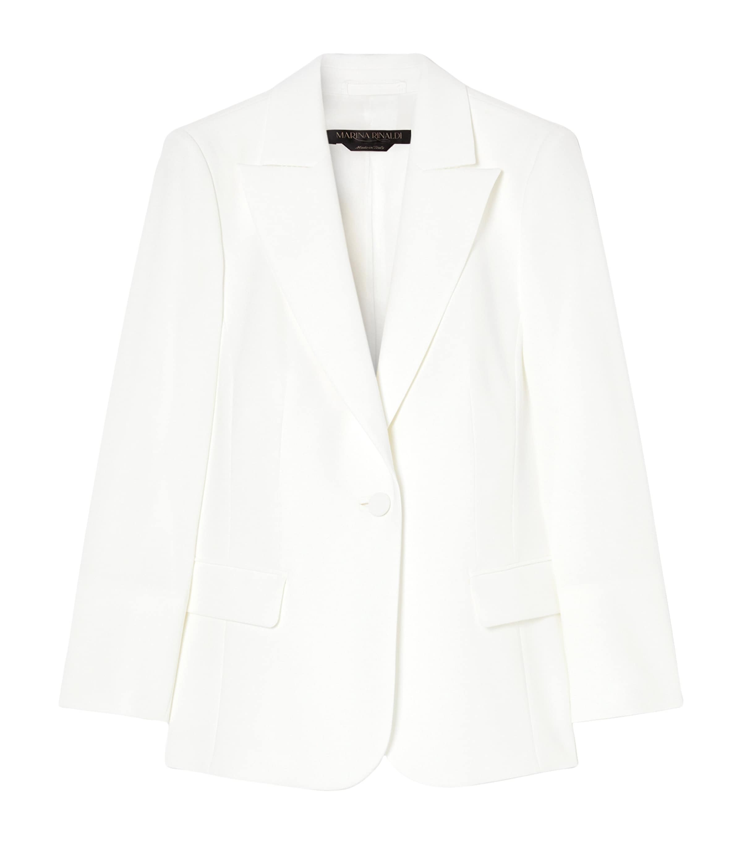 Shop Marina Rinaldi Acqua Blazer In White