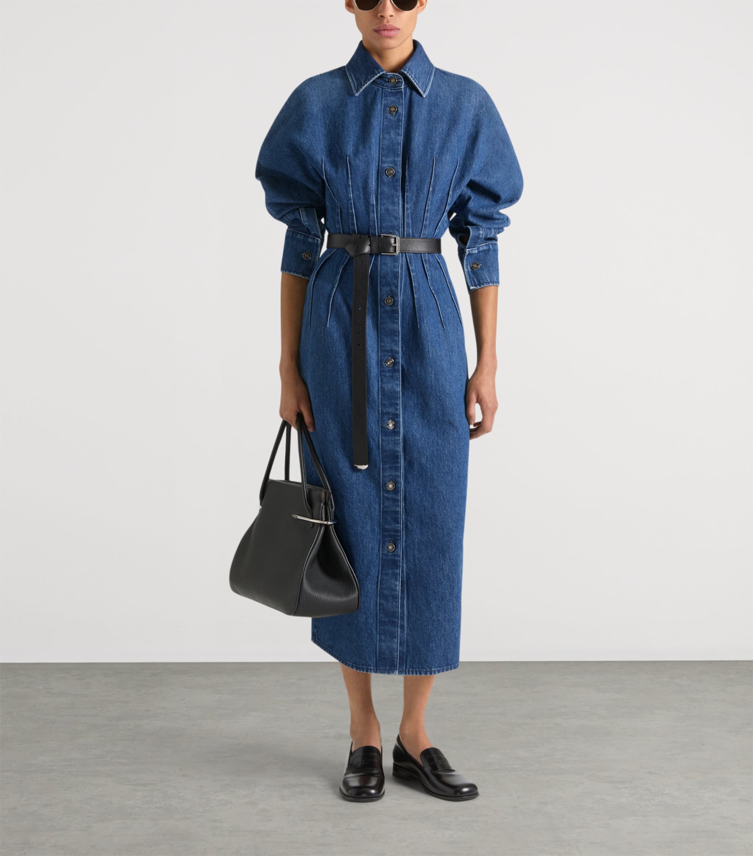 Denim Cocoon Dress MEDIUM BLUE Image 2