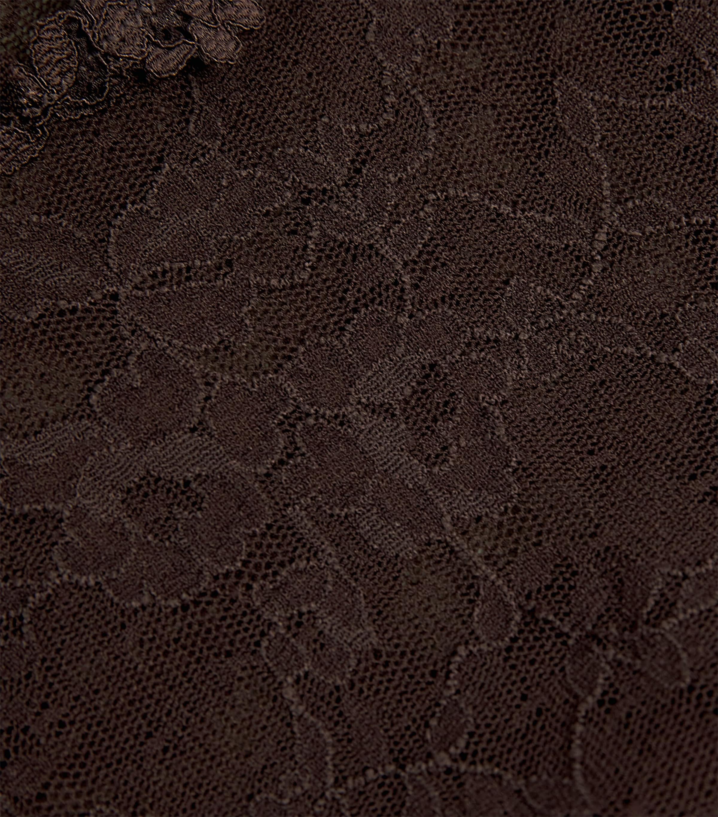 Stretch Lace Boy Short Briefs ESPRESSO Image 4