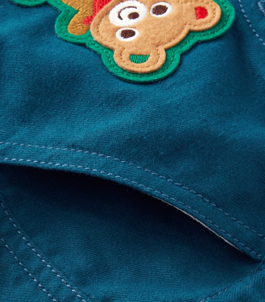 Cotton Animal Appliqué Trousers (2-7 Years) 15 Image 4