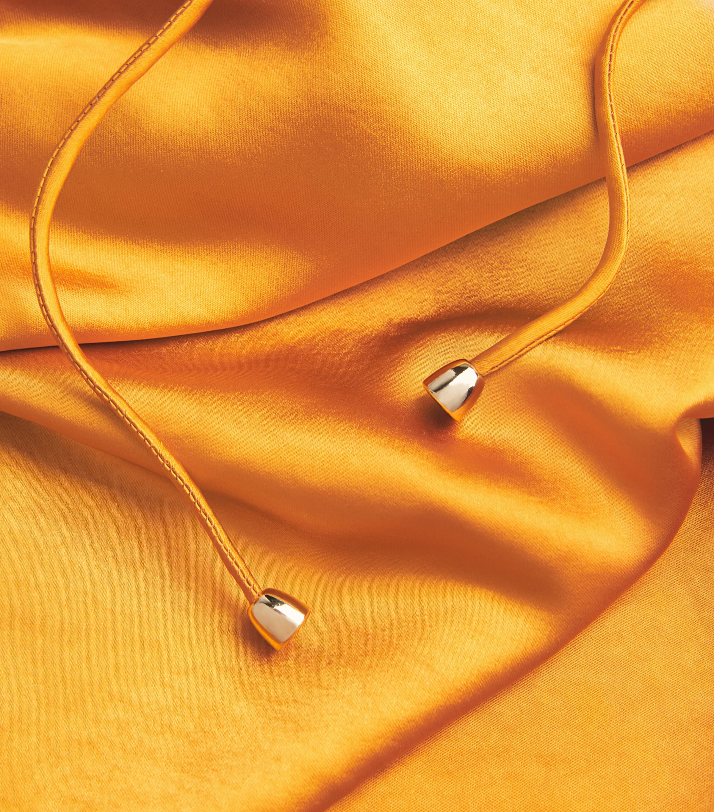 Satin-Lace Maxi Dress ORANGE Image 5