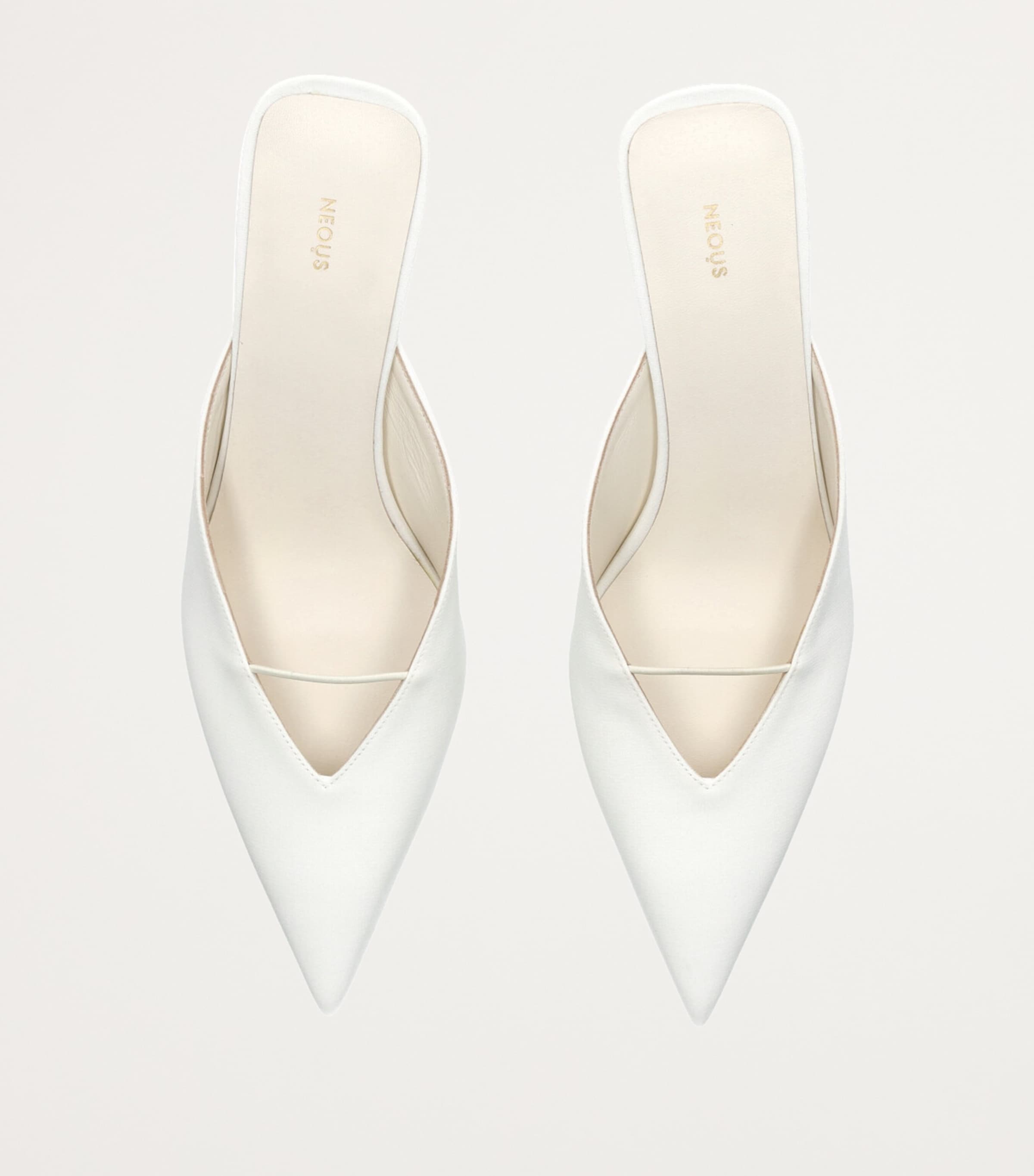 Matar Heeled Mules 65 CREAM Image 4