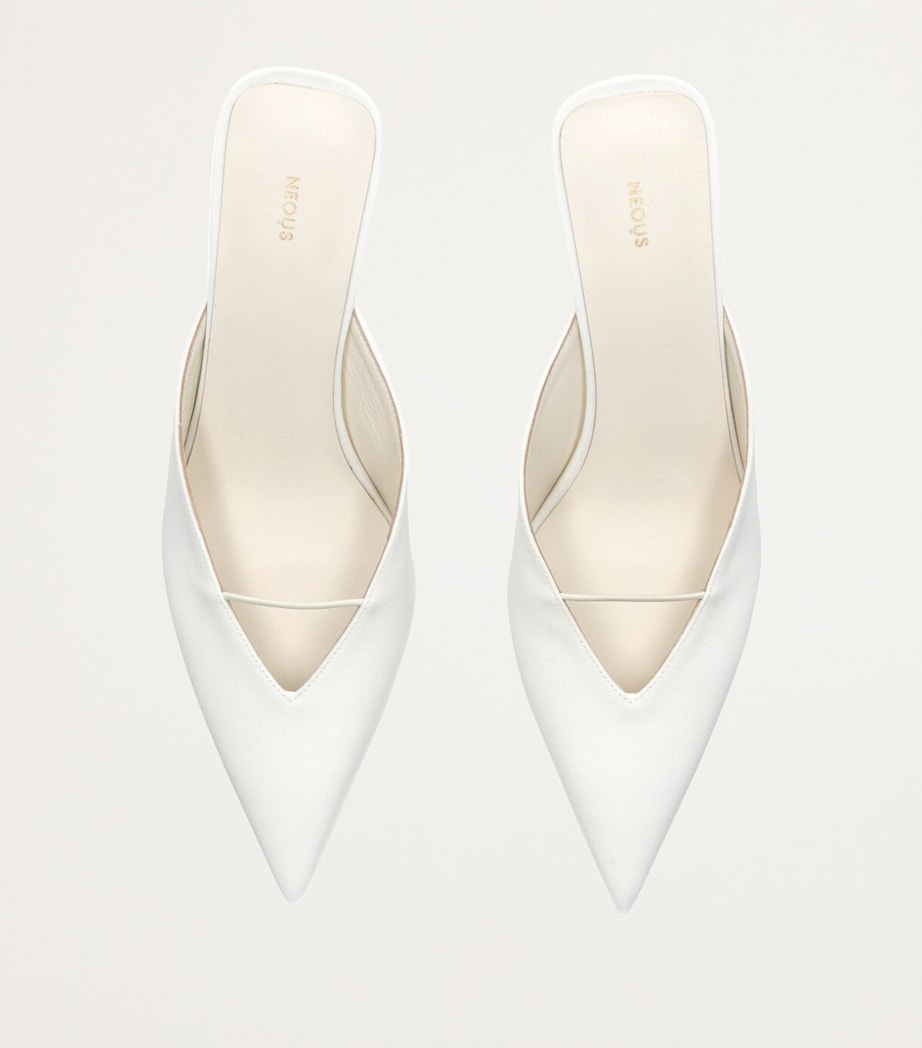 Matar Heeled Mules 65 CREAM Image 4
