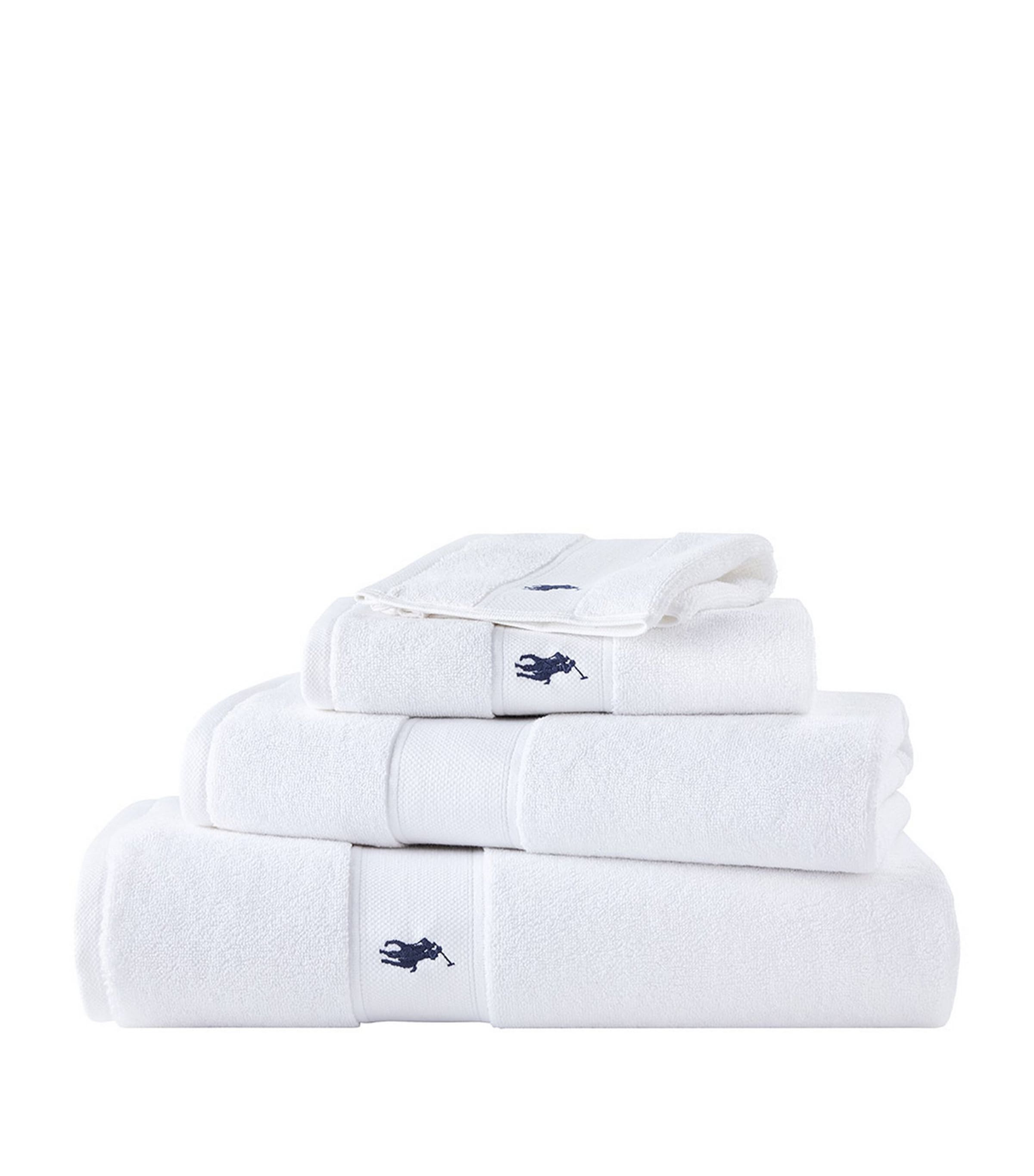 Ralph Lauren Polo Player Bath Sheet In White