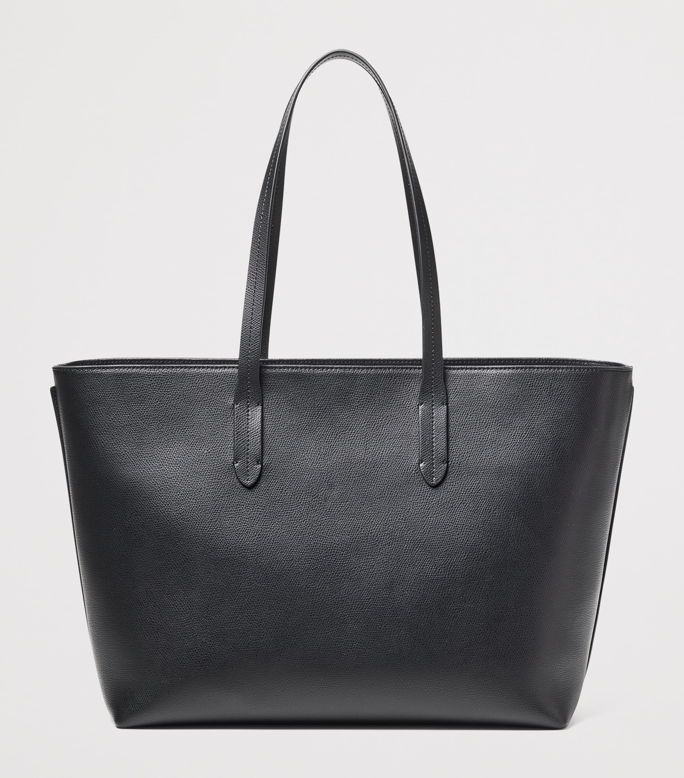 Aspinal Of London Leather East West Tote Bag Black Image 2