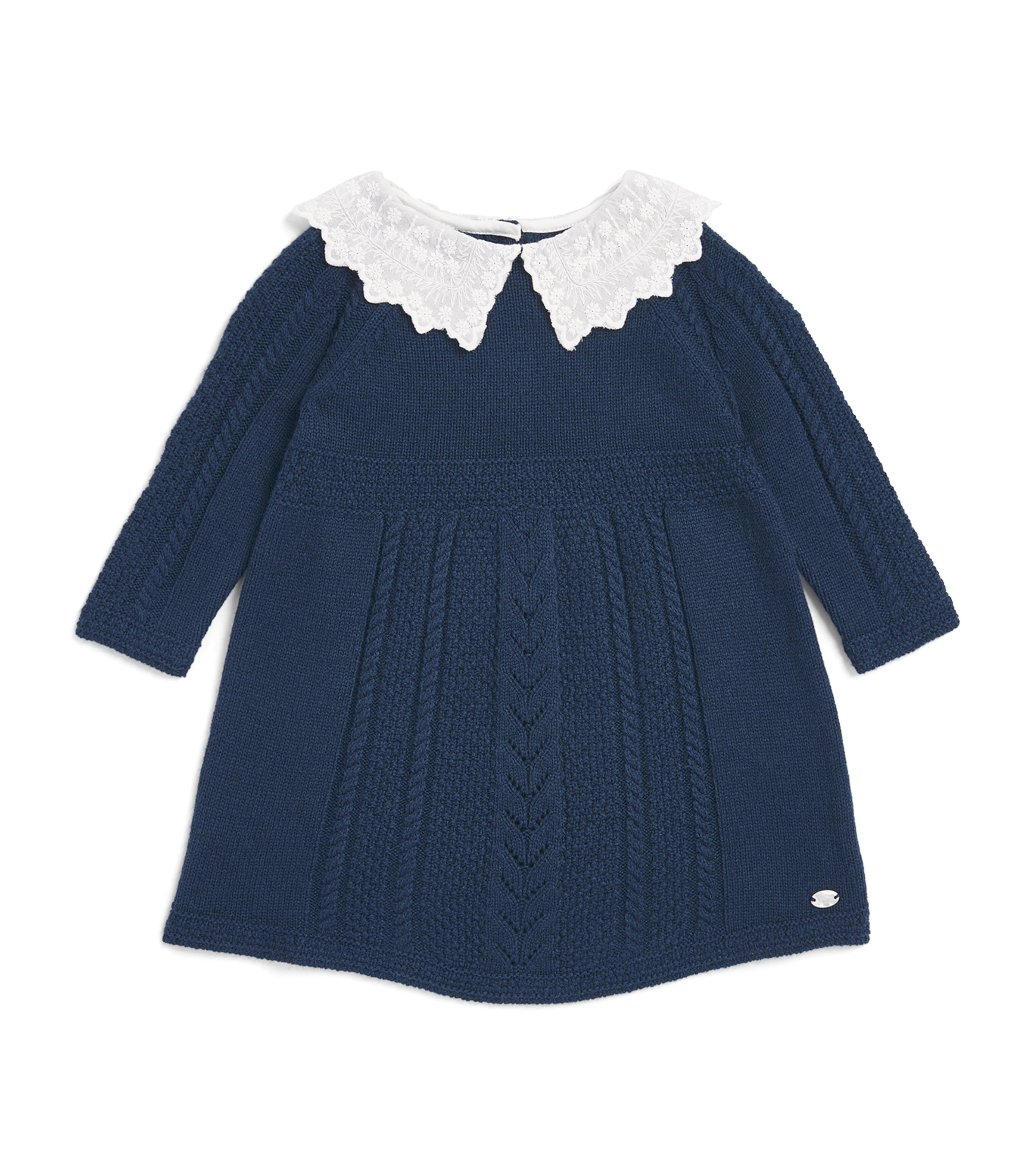 Tartine et Chocolat Wool-Blend Lace-Collar Knitted Dress (6 Months-4 Years) Image 1