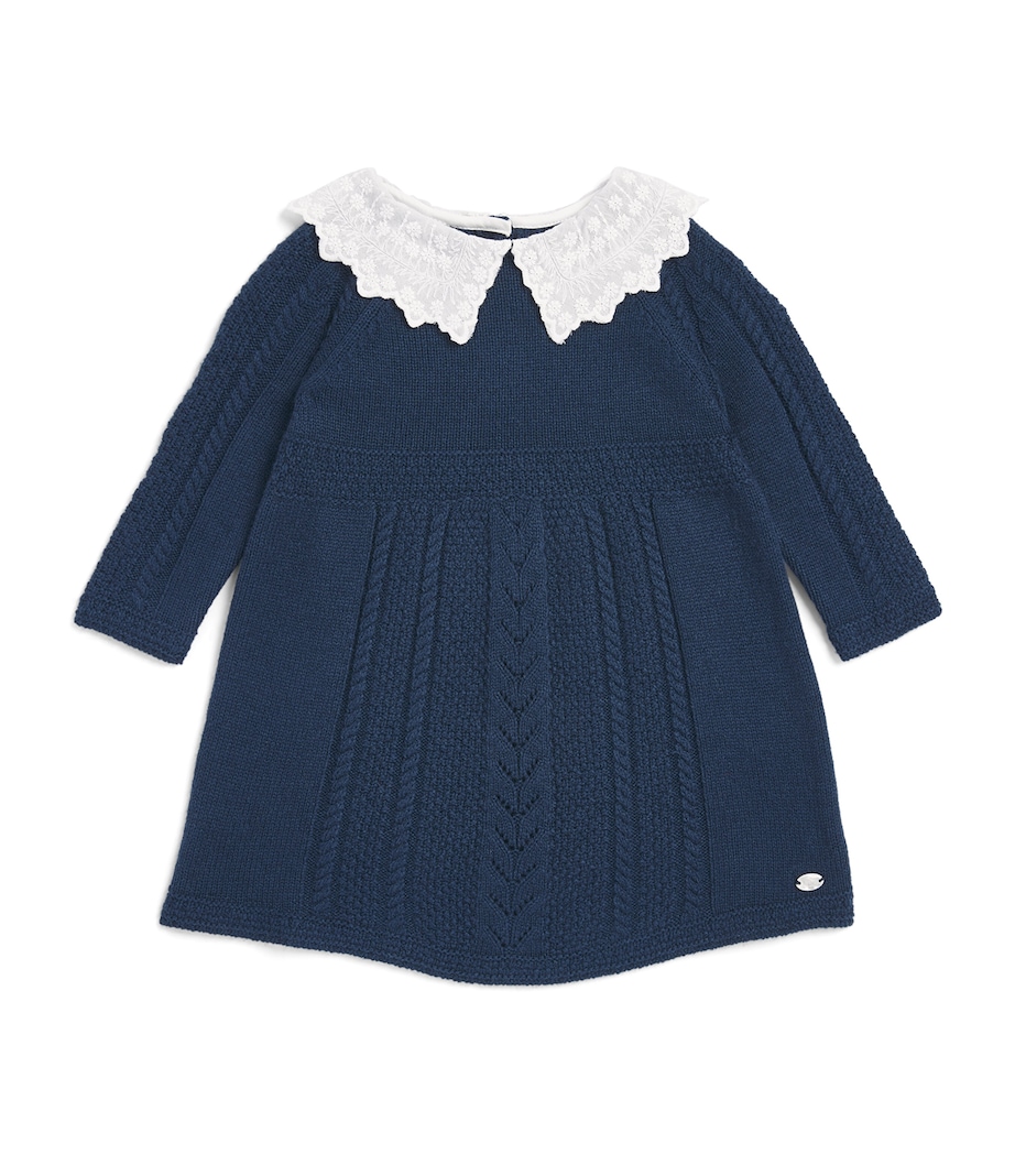 Tartine et Chocolat Wool-Blend Lace-Collar Knitted Dress (6 Months-4 Years) Image 1