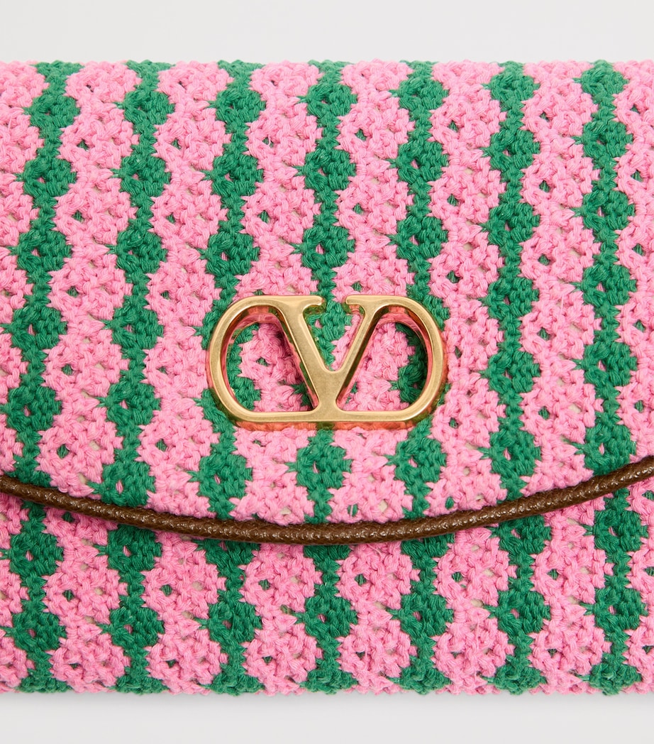 Valentino Garavani Small Crochet DeVain Shoulder Bag Image 6