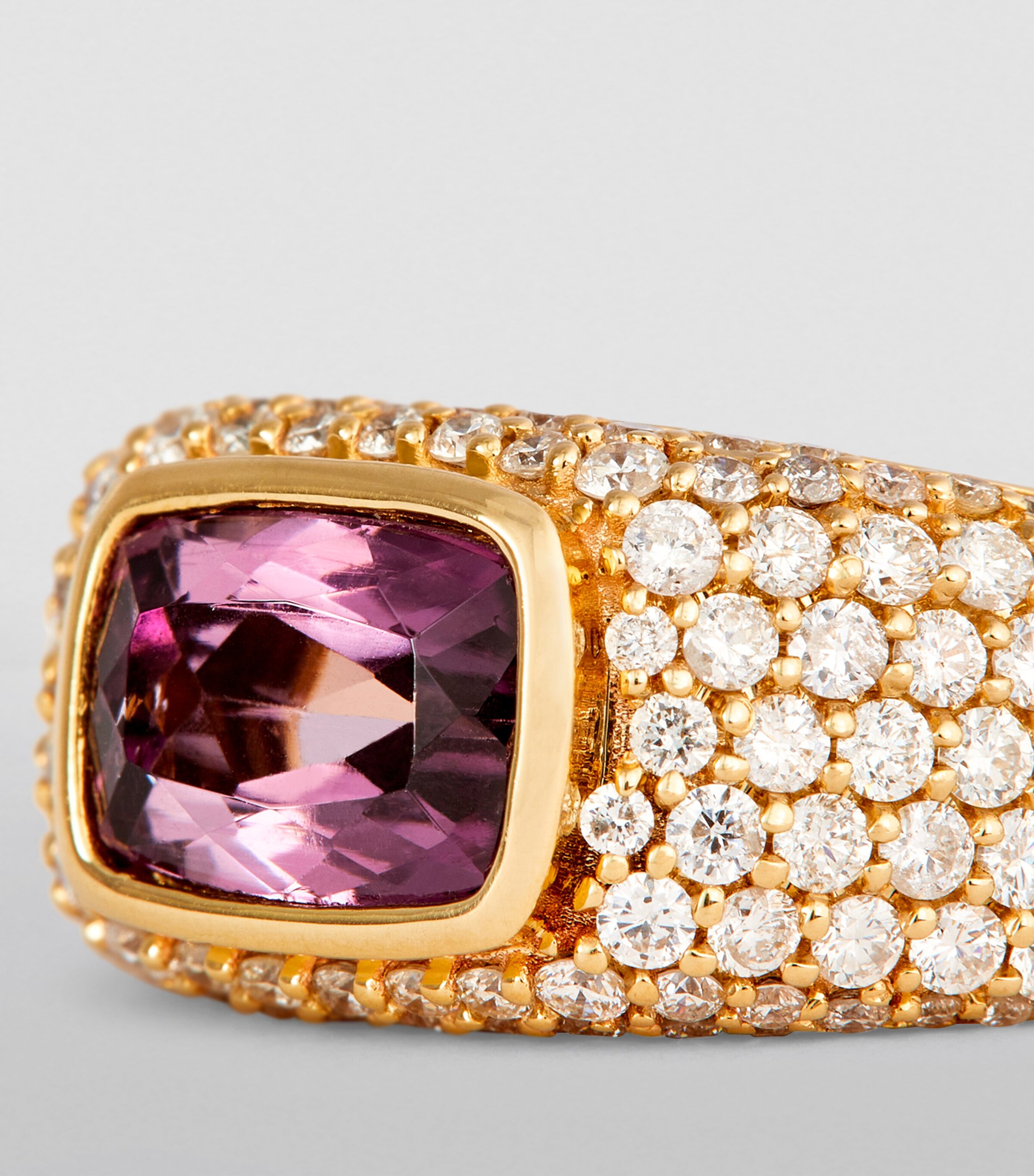 Yellow Gold, Diamond and Kunzite Ring YELLOW GOLD Image 6