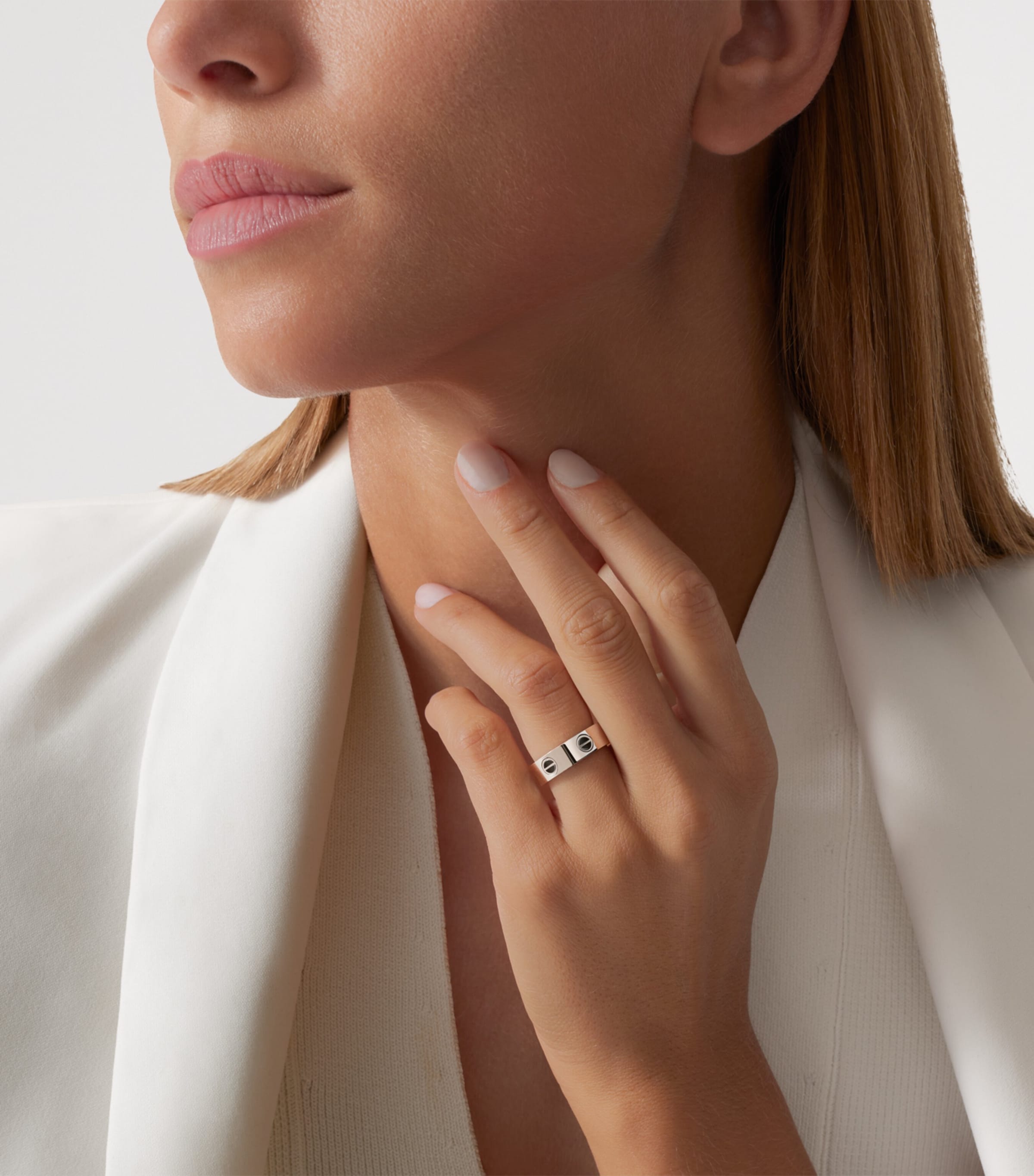 Cartier White Gold and Ceramic Love Ring White Gold Image 2