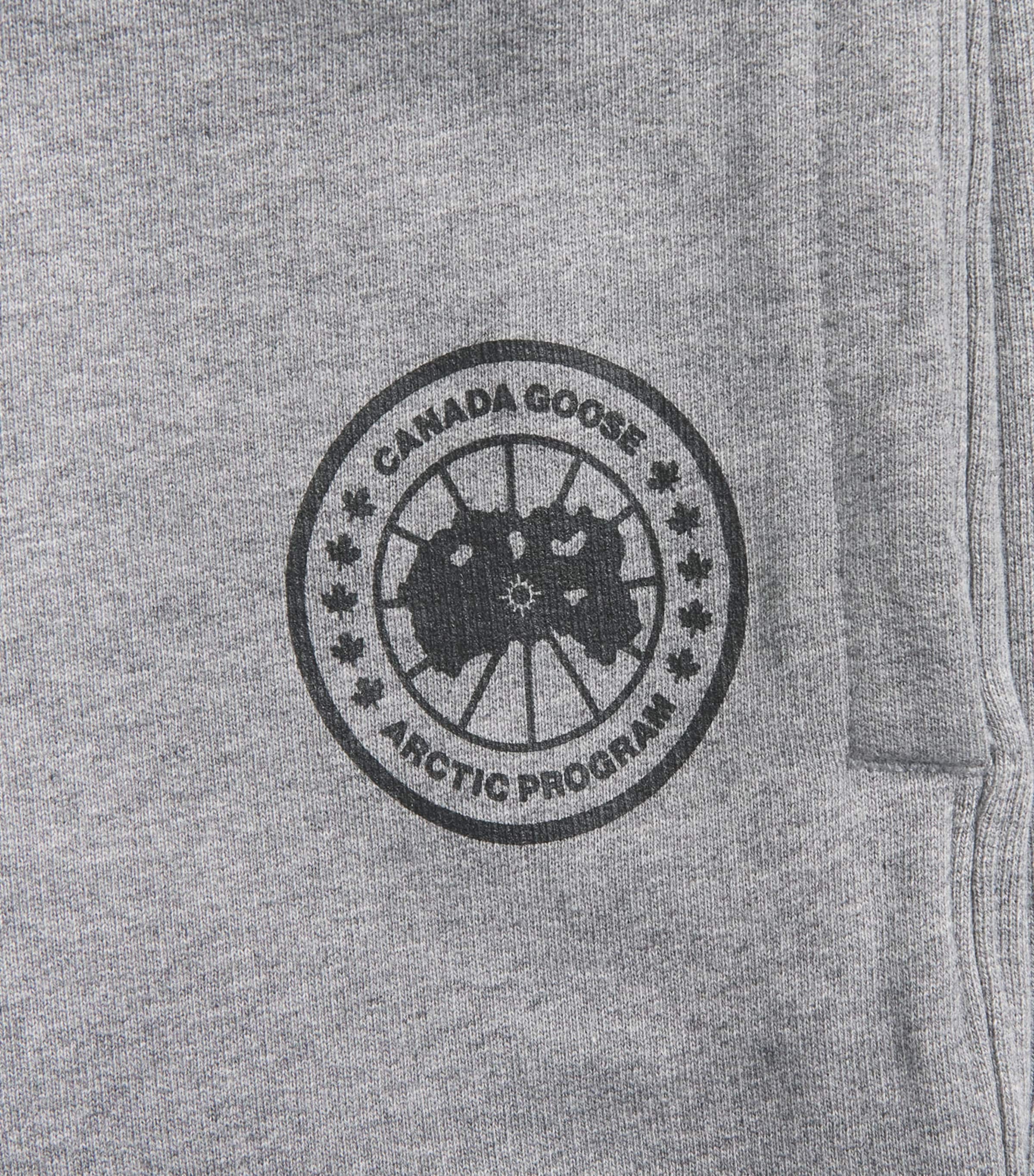 Canada Goose Mens Organic Cotton Printed Rove Sweatpants Stone Heather Image 6