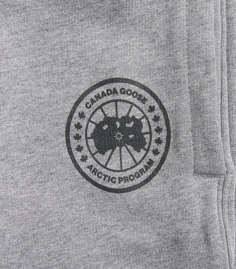 Canada Goose Mens Organic Cotton Printed Rove Sweatpants Stone Heather Image 6